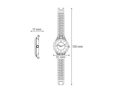 Foto 6 | Reloj Thinner 10196 Negro