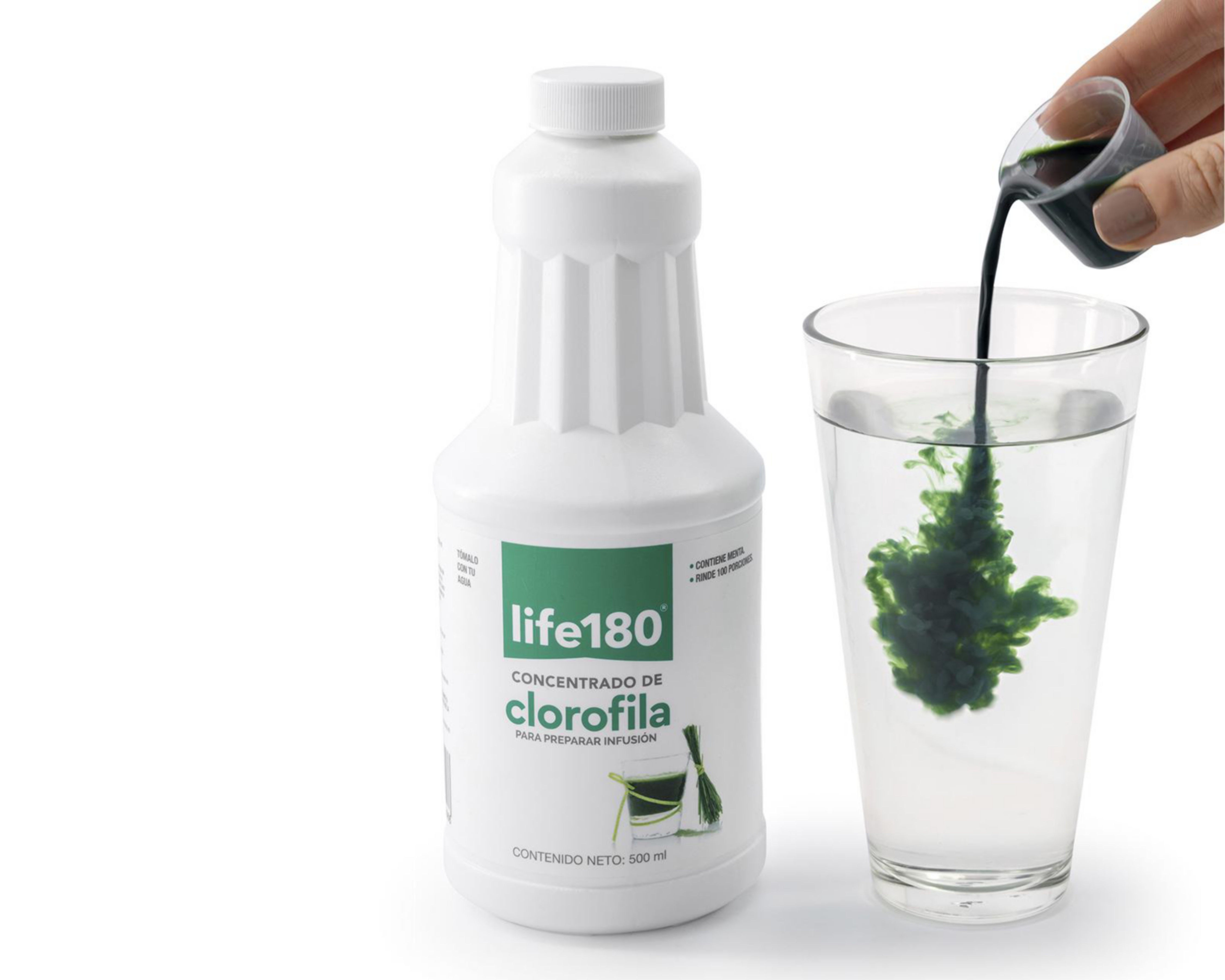 Foto 3 pulgar | Suplemento Alimenticio Life 180 Clorofila 500 ml