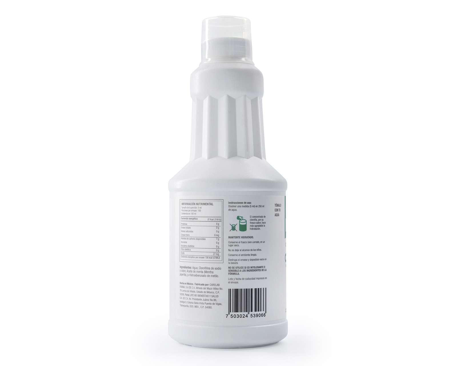 Foto 5 pulgar | Suplemento Alimenticio Life 180 Clorofila 500 ml