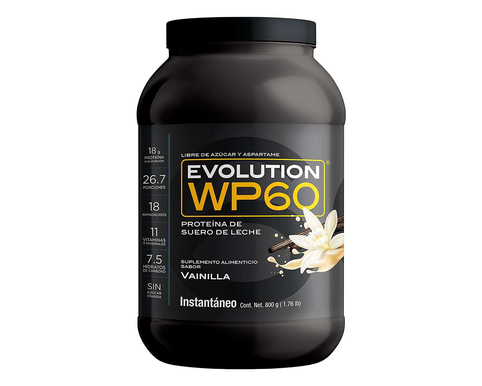 Proteína Evolution WP60 Vainilla 800 g $599