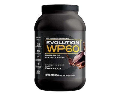 Foto 1 | Proteína de Suero de Leche Evolution WP60 Sabor Chocolate sin Gluten 800 g