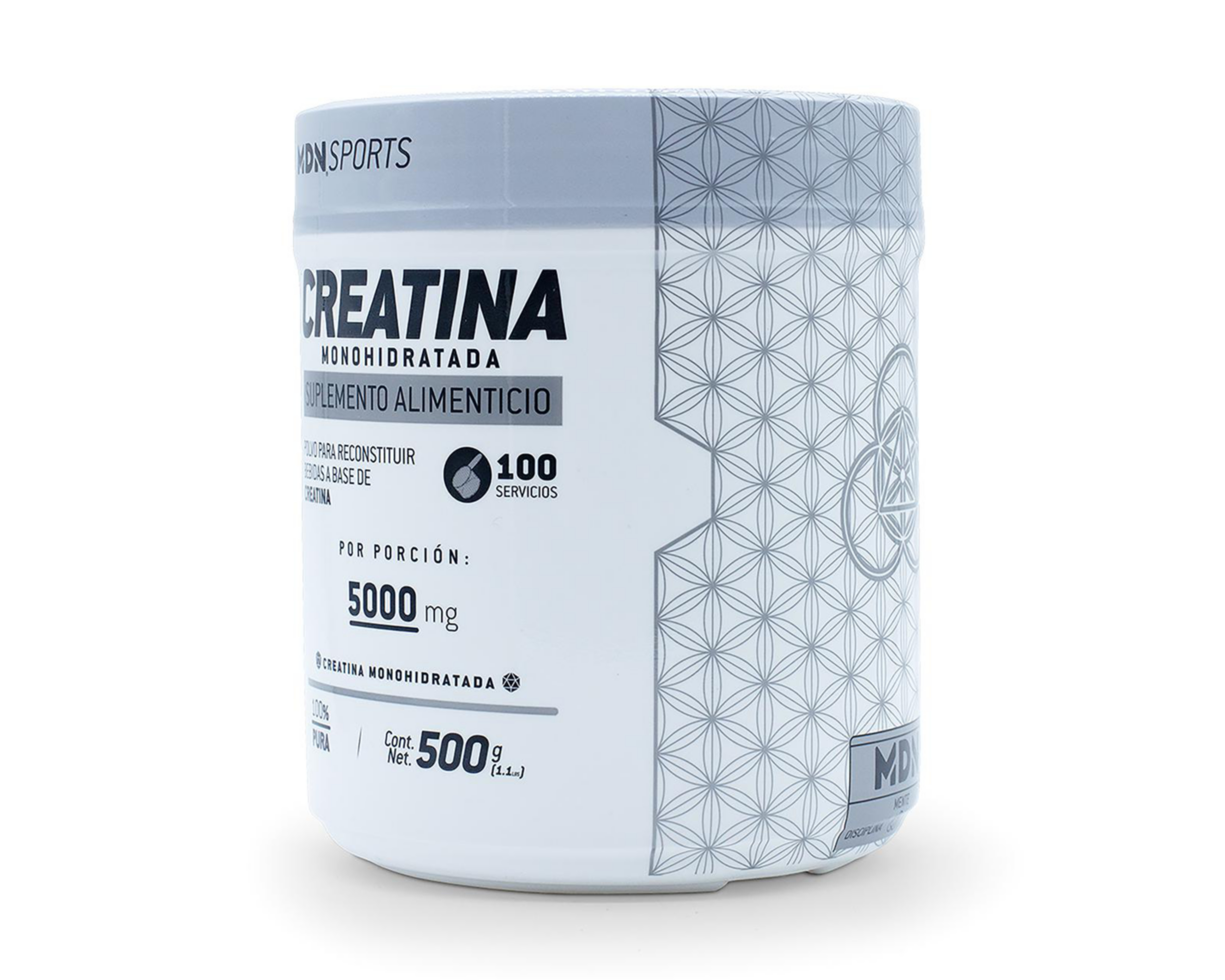 Foto 3 pulgar | Creatina Monohidratada MDN Sports 500 g