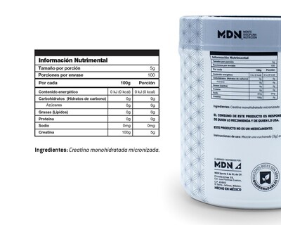 Foto 7 | Creatina Monohidratada MDN Sports 500 g