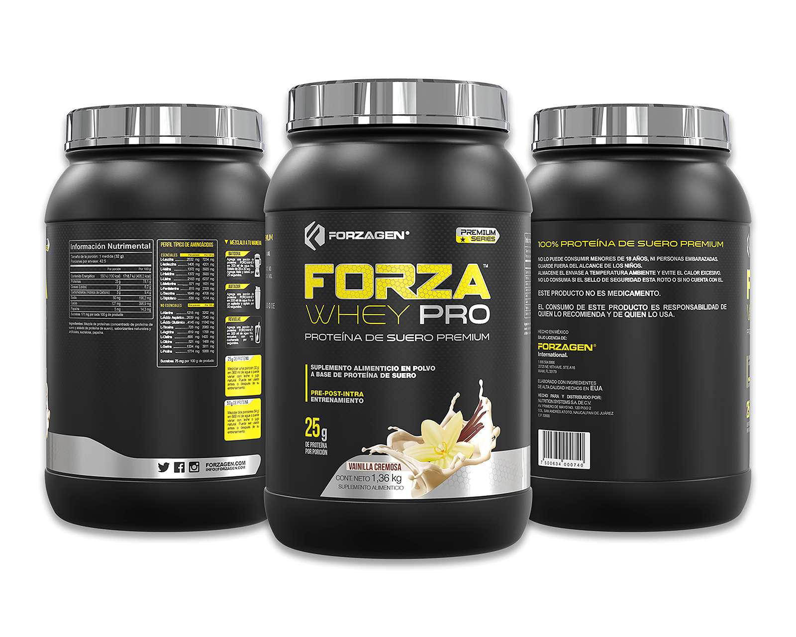 Foto 3 pulgar | Proteína Forzagen Whey Pro en Polvo