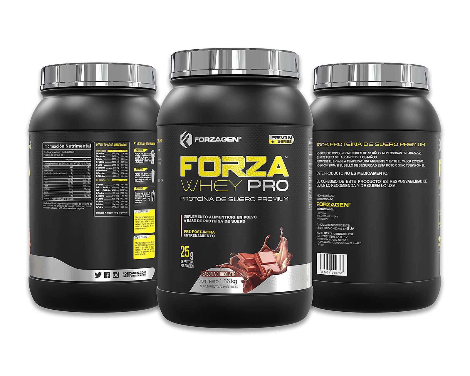 Foto 3 pulgar | Suplemento Alimenticio Forzawhey-Pro Chocolate