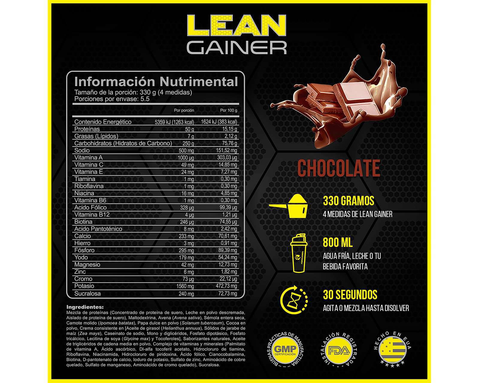 Foto 4 pulgar | Suplemento Alimenticio Forzagen Lean Gainer sabor Chocolate