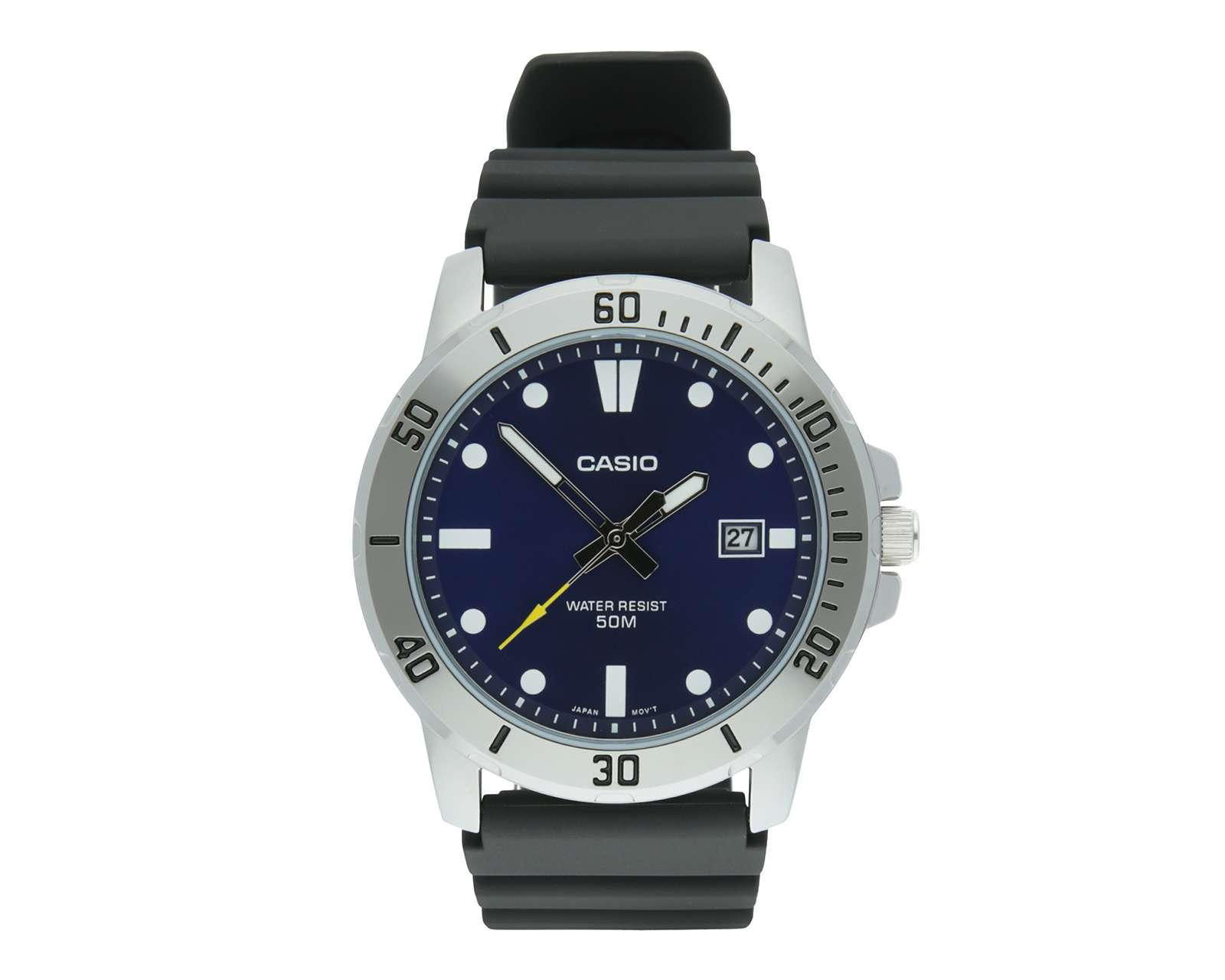 Reloj Casio MTP-VD01-2EVCF Negro $1,199