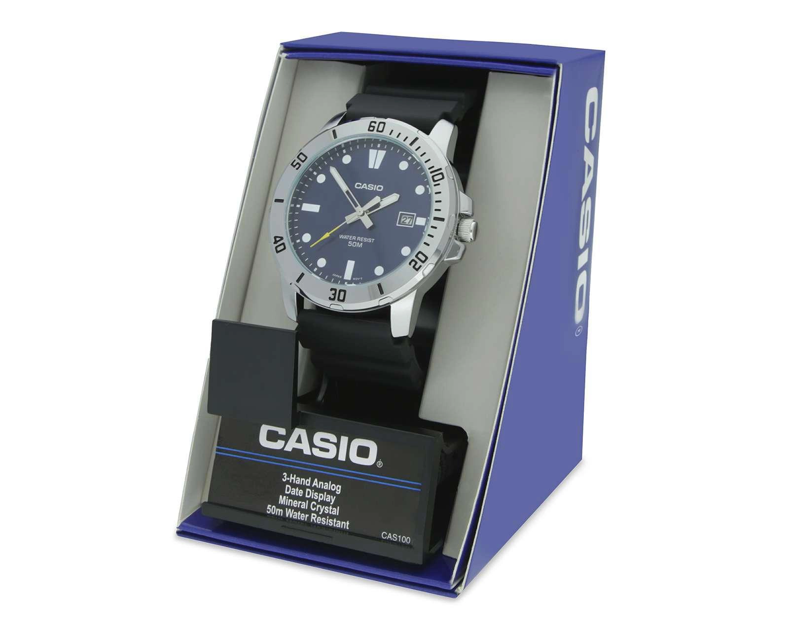 Foto 5 | Reloj Casio MTP-VD01-2EVCF Negro