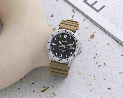 Foto 6 | Reloj para Hombre Casio MTP-VD01-5EVCF Café