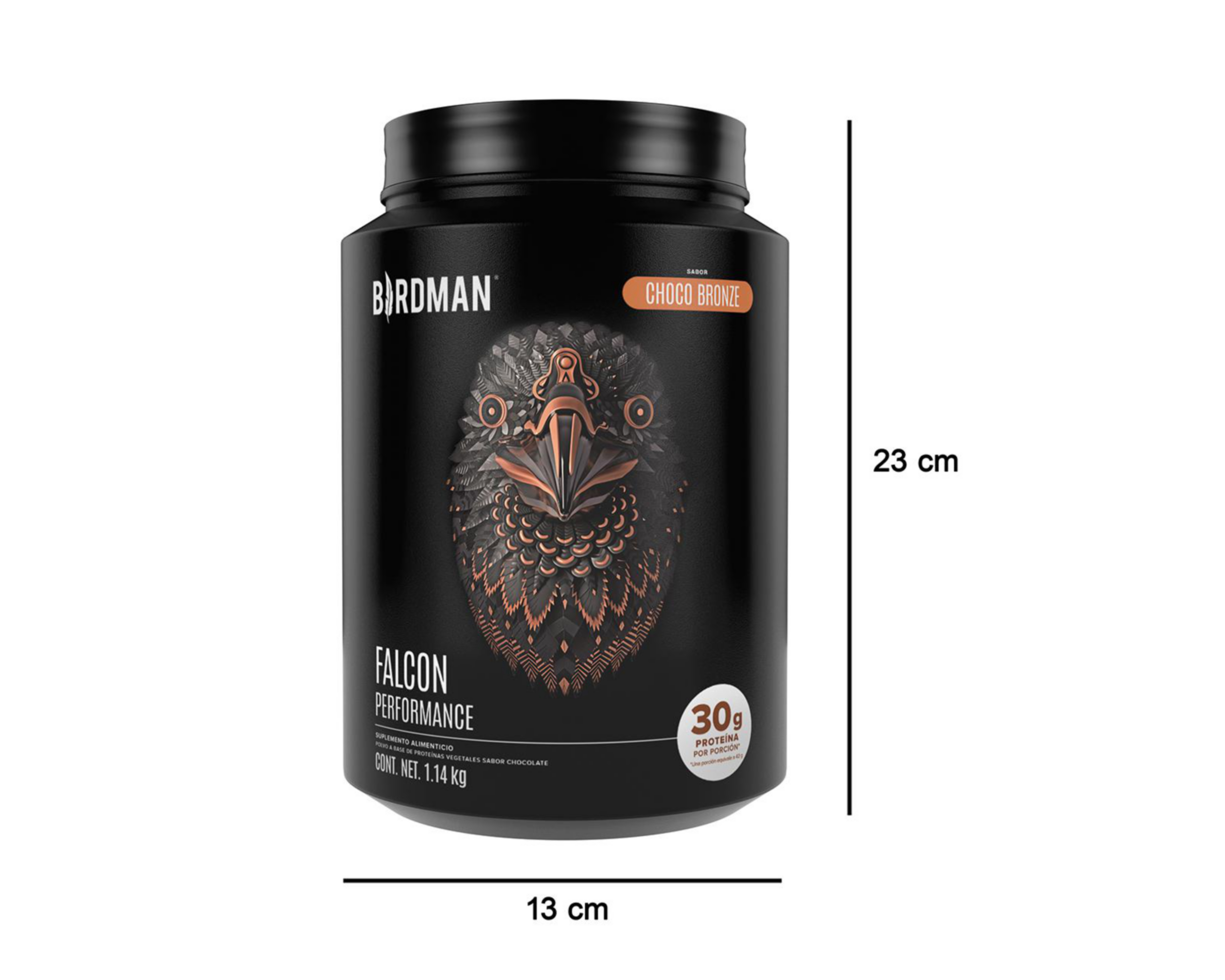 Foto 6 pulgar | Proteína Vegetal Birdman Falcon Performance Sabor Chocolate 1.14 kg