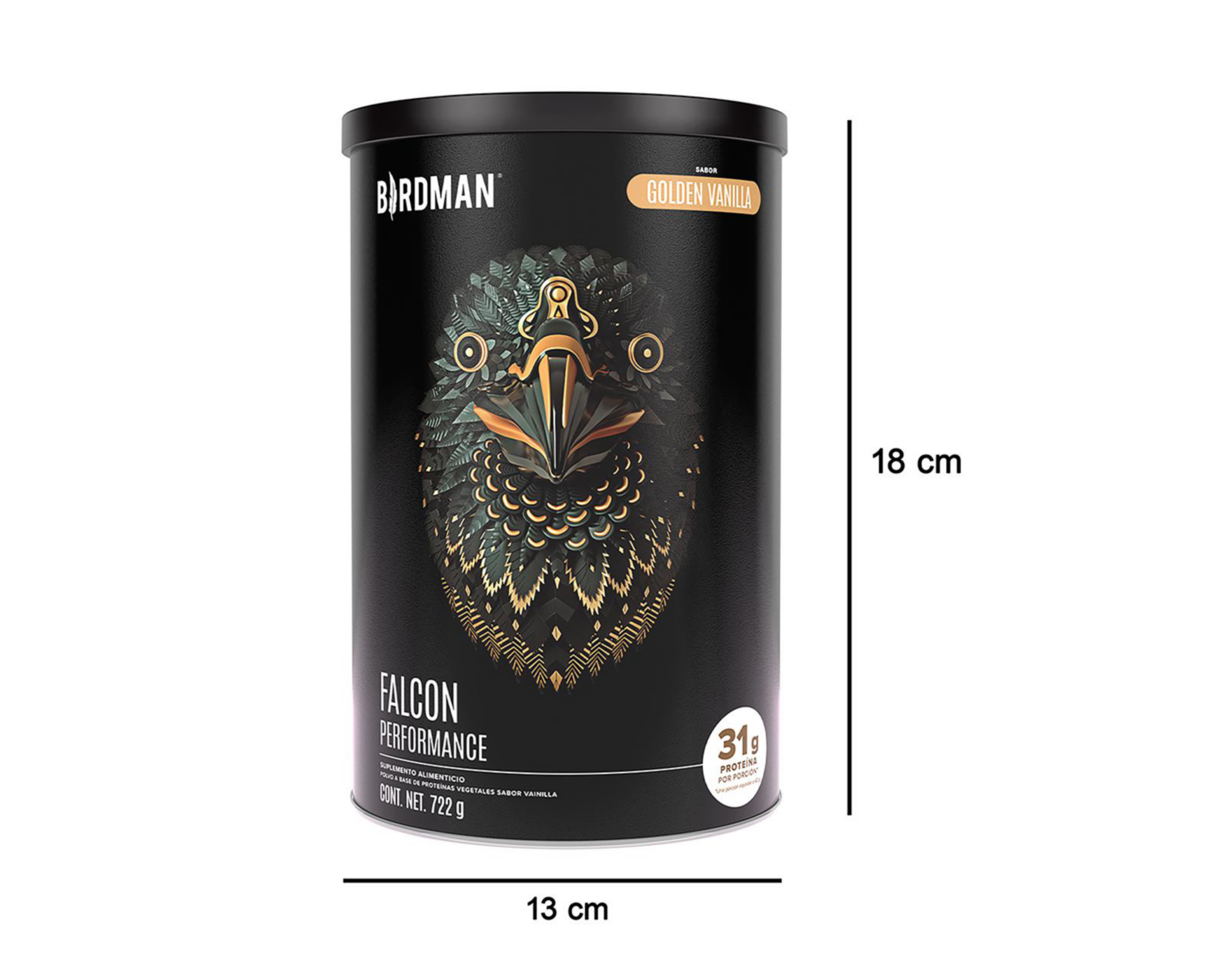 Foto 5 | Proteína Vegetal Birdman Falcon Sabor Vainilla 722 g