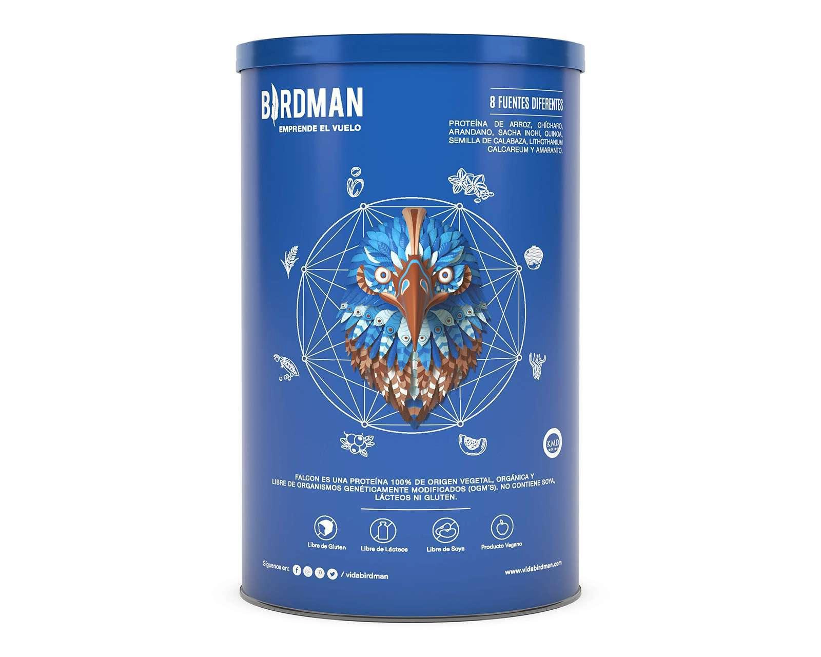 Foto 2 | Proteína Vegetal Birdman Falcon Sabor Chocolate 510 g