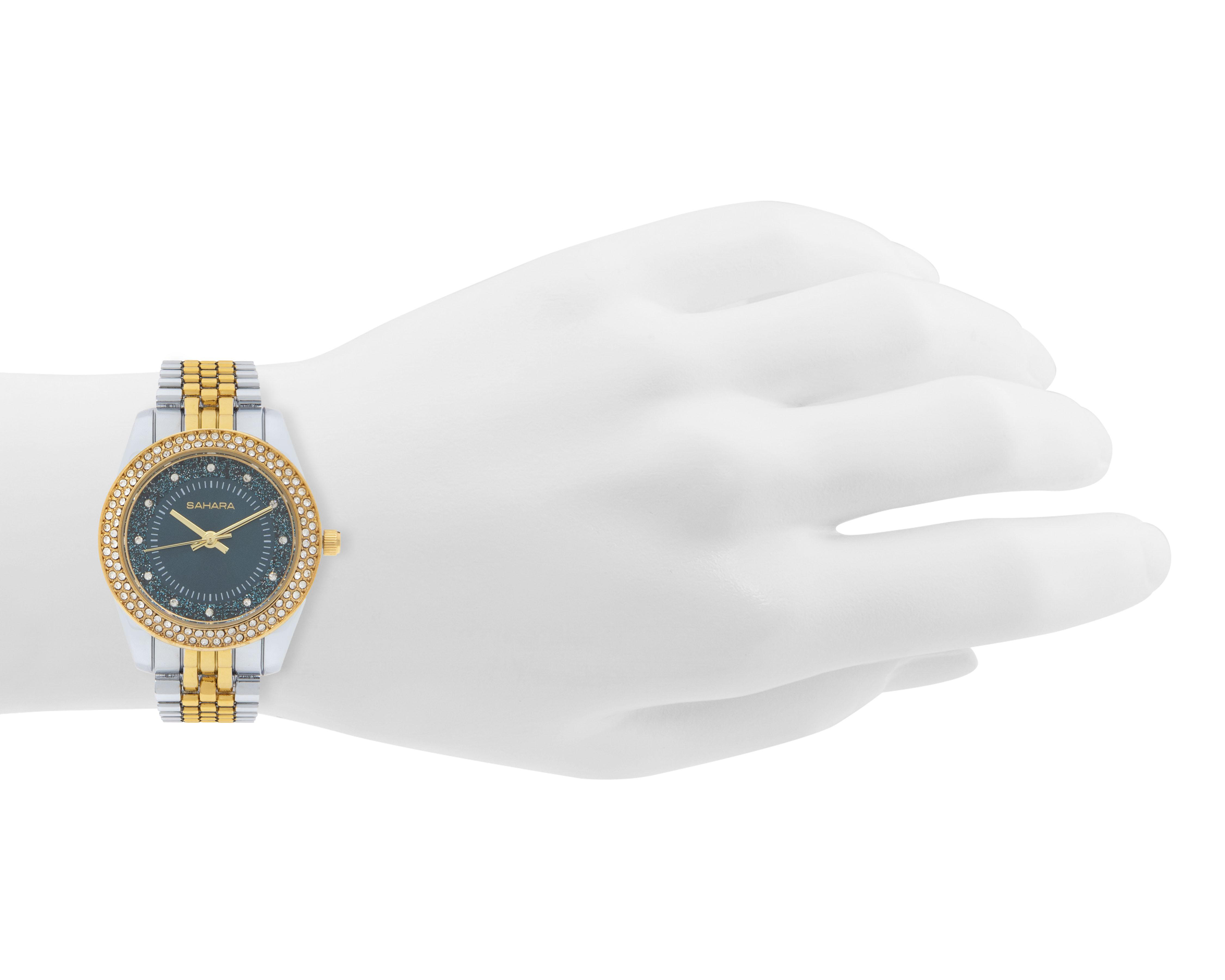 Foto 5 pulgar | Reloj Sahara UT-A1572 Plateado-Dorado