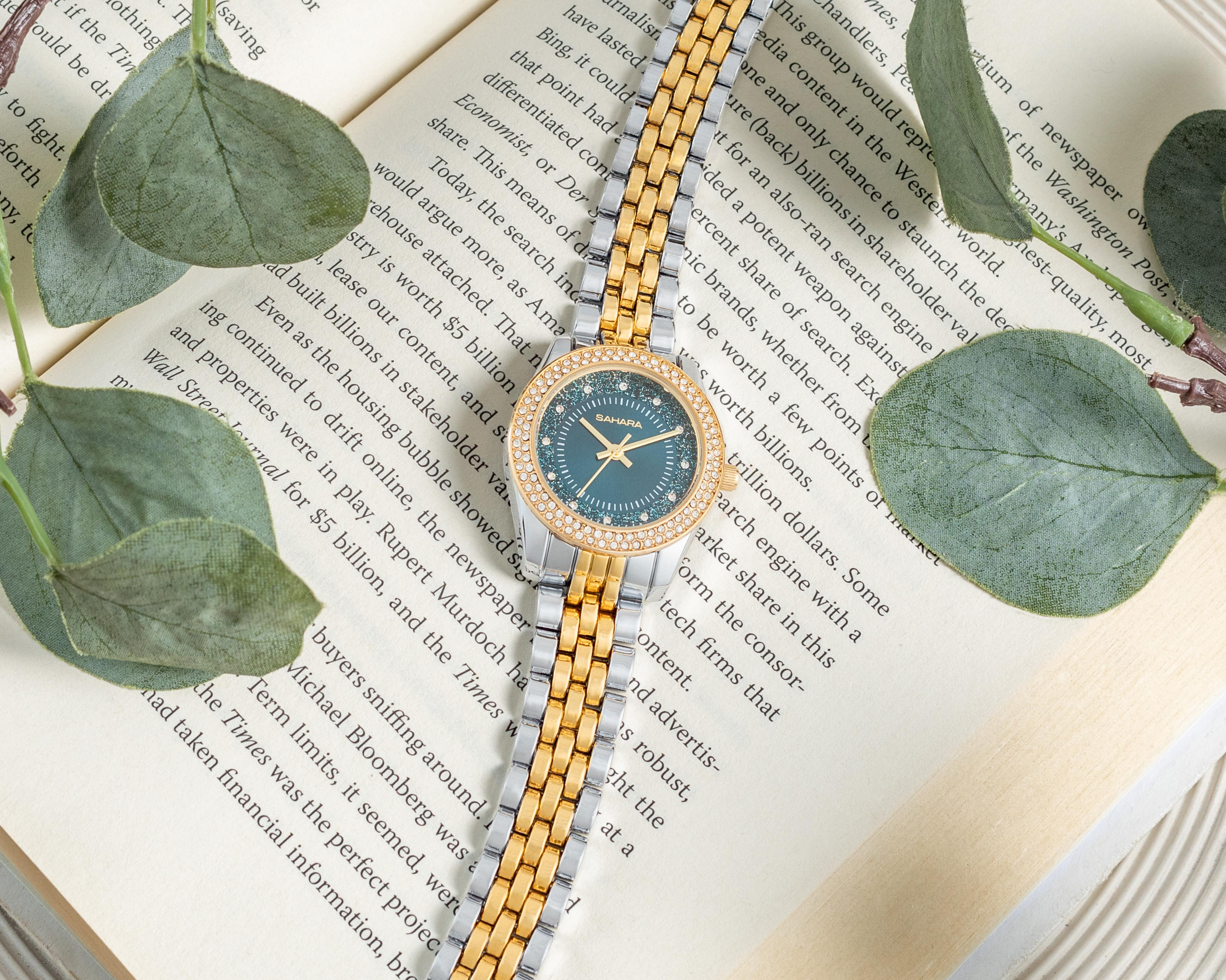 Foto 7 pulgar | Reloj Sahara UT-A1572 Plateado-Dorado