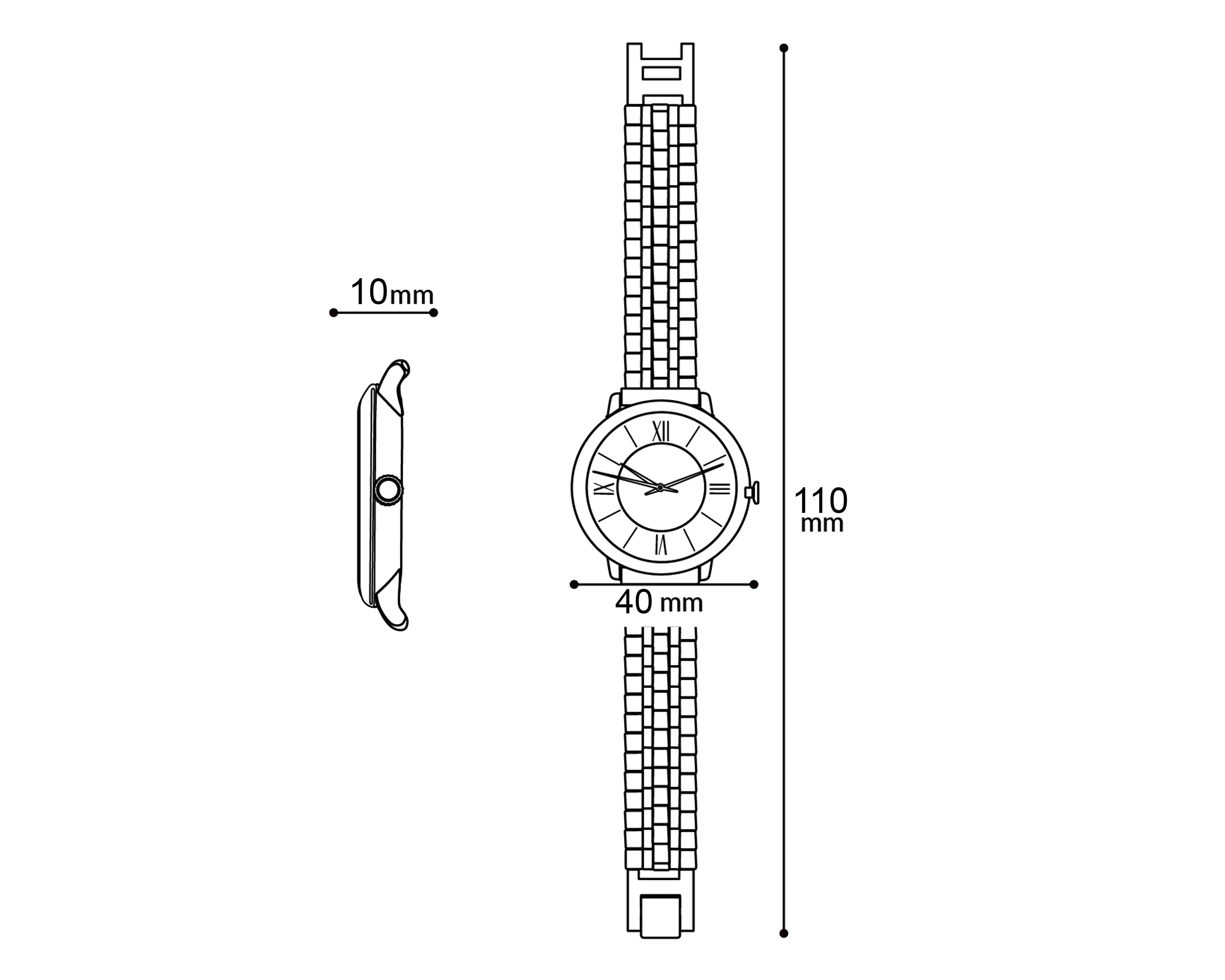 Foto 7 | Reloj Sahara UT-A1572 Plateado-Dorado