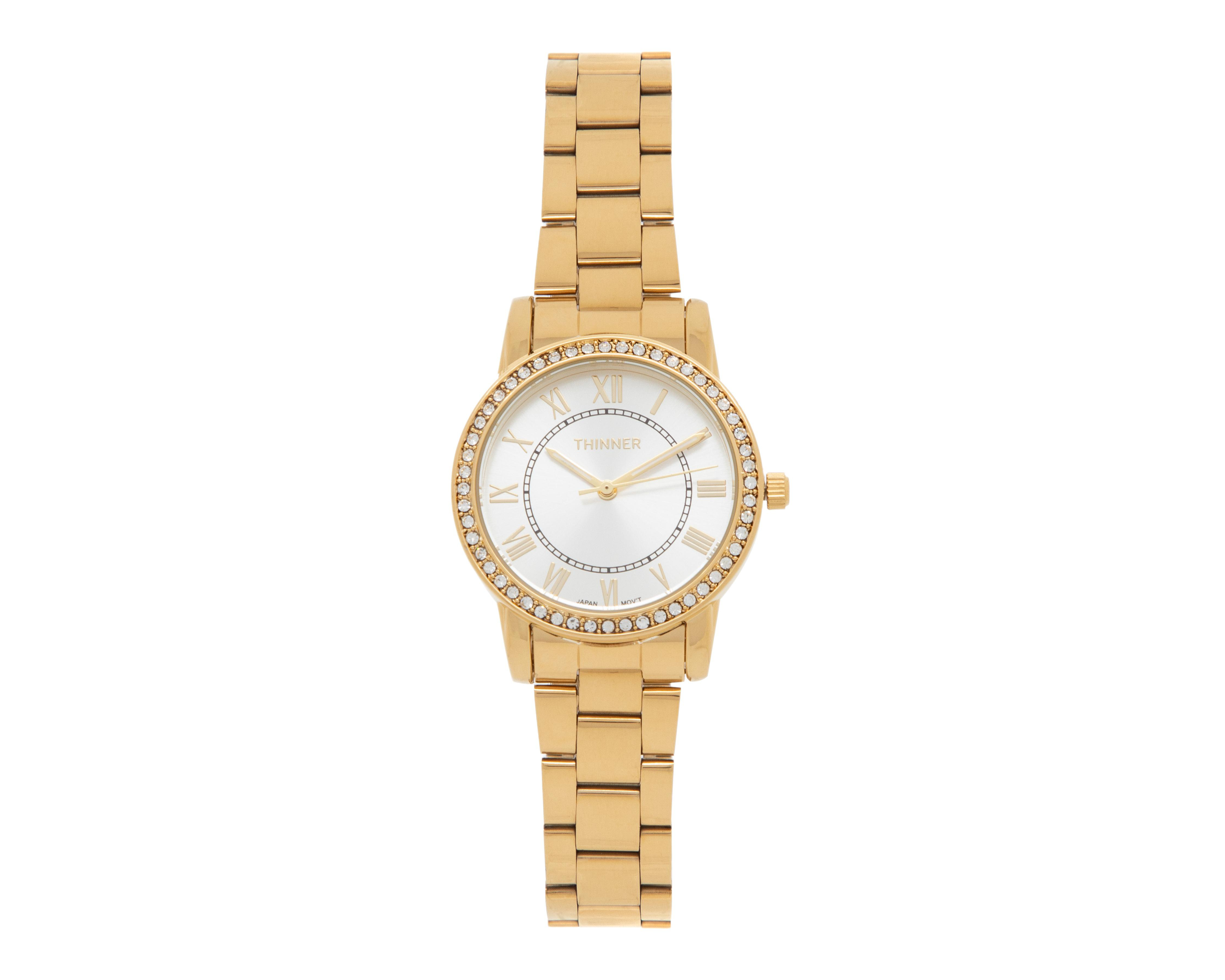 Reloj Thinner 17233 Dorado