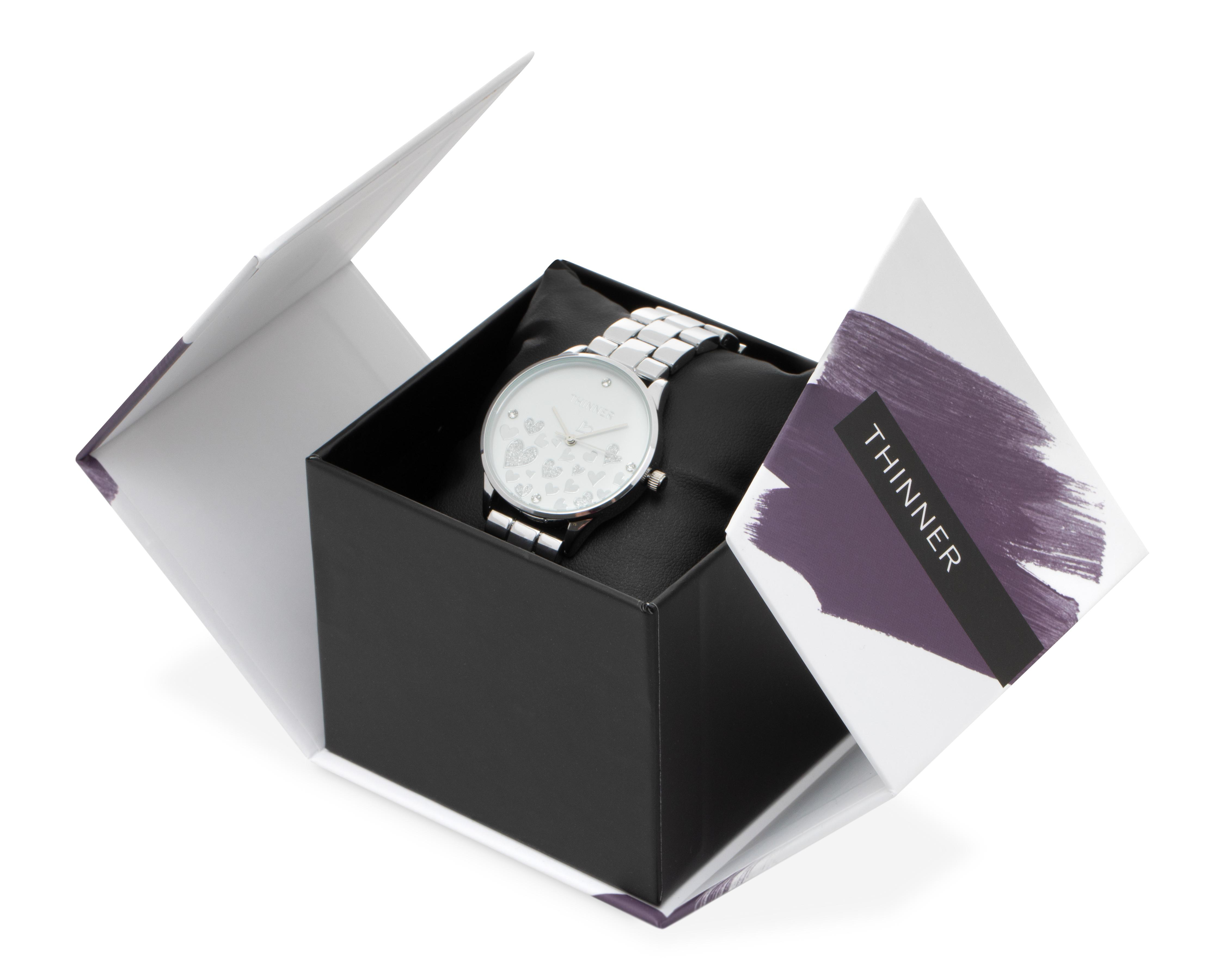 Foto 5 pulgar | Reloj Thinner M1021 Plateado