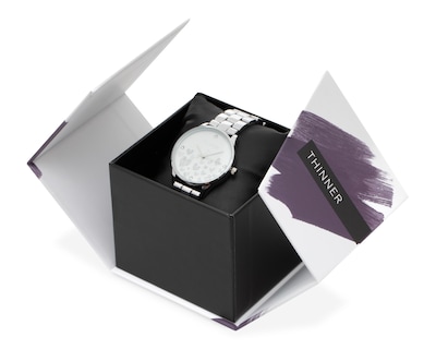 Foto 4 | Reloj Thinner M1021 Plateado