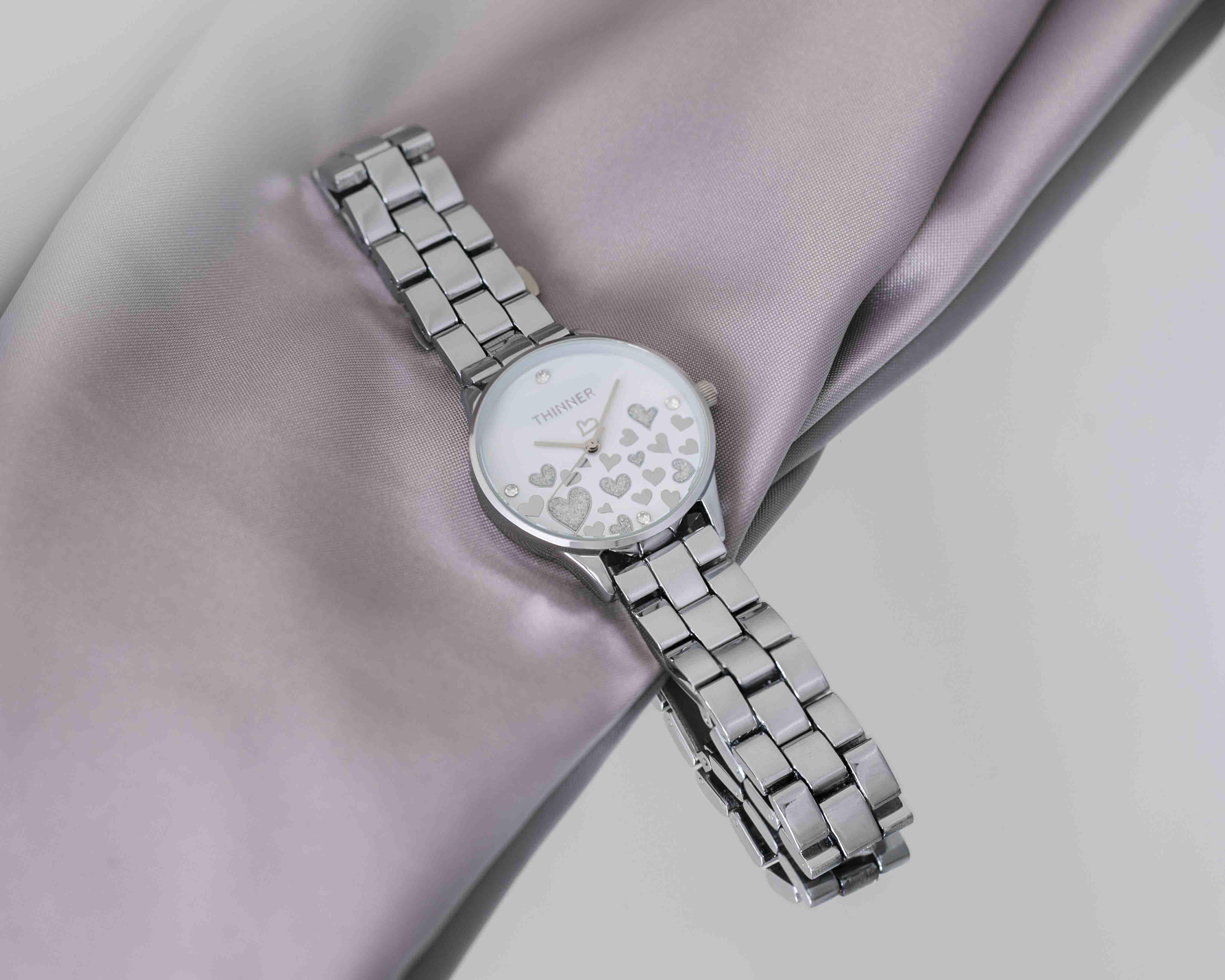 Foto 7 pulgar | Reloj Thinner M1021 Plateado