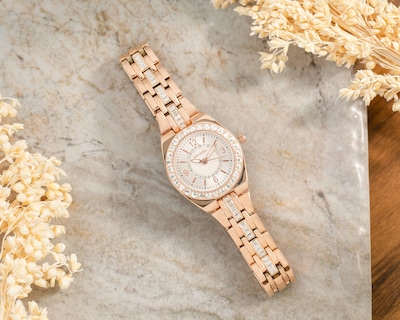 Foto 6 | Reloj para Mujer Sahara 23001 Oro Rosa
