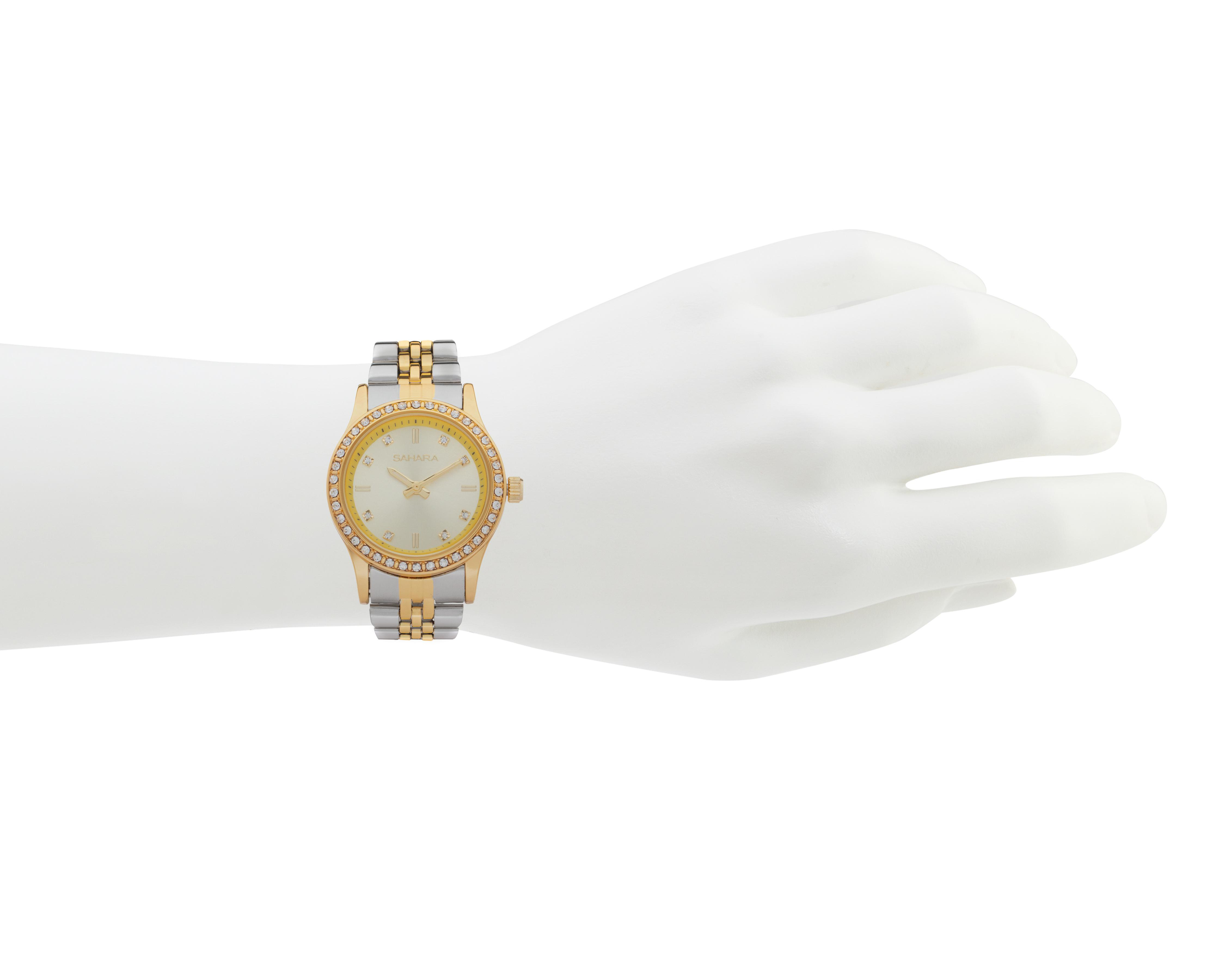 Foto 5 | Reloj Sahara AMV2117 Plateado-Dorado