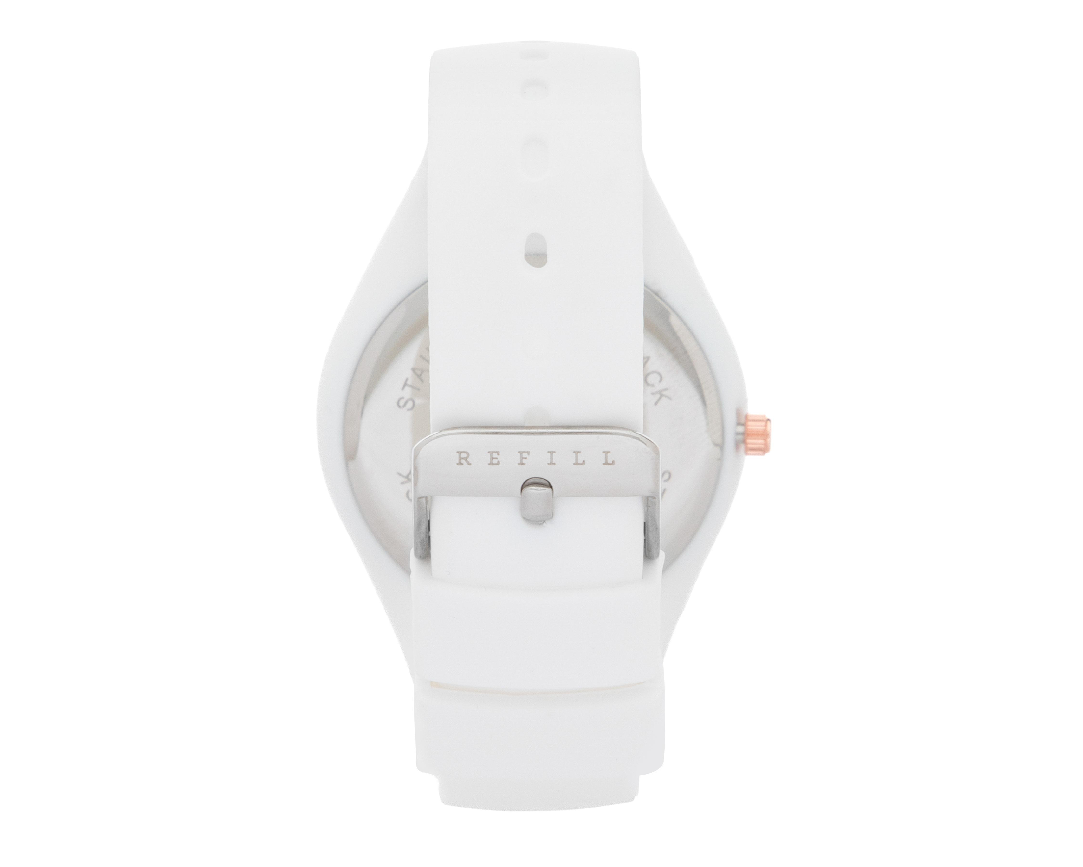 Foto 4 pulgar | Reloj Refill AMV2124 Blanco