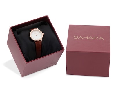 Foto 4 | Reloj para Mujer Sahara AMV2141 Café