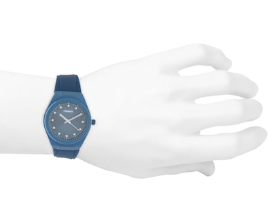 Foto 8 | Reloj para Hombre Thinner WY23242A Azul 2 Piezas