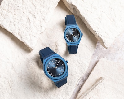 Foto 9 | Reloj para Hombre Thinner WY23242A Azul 2 Piezas