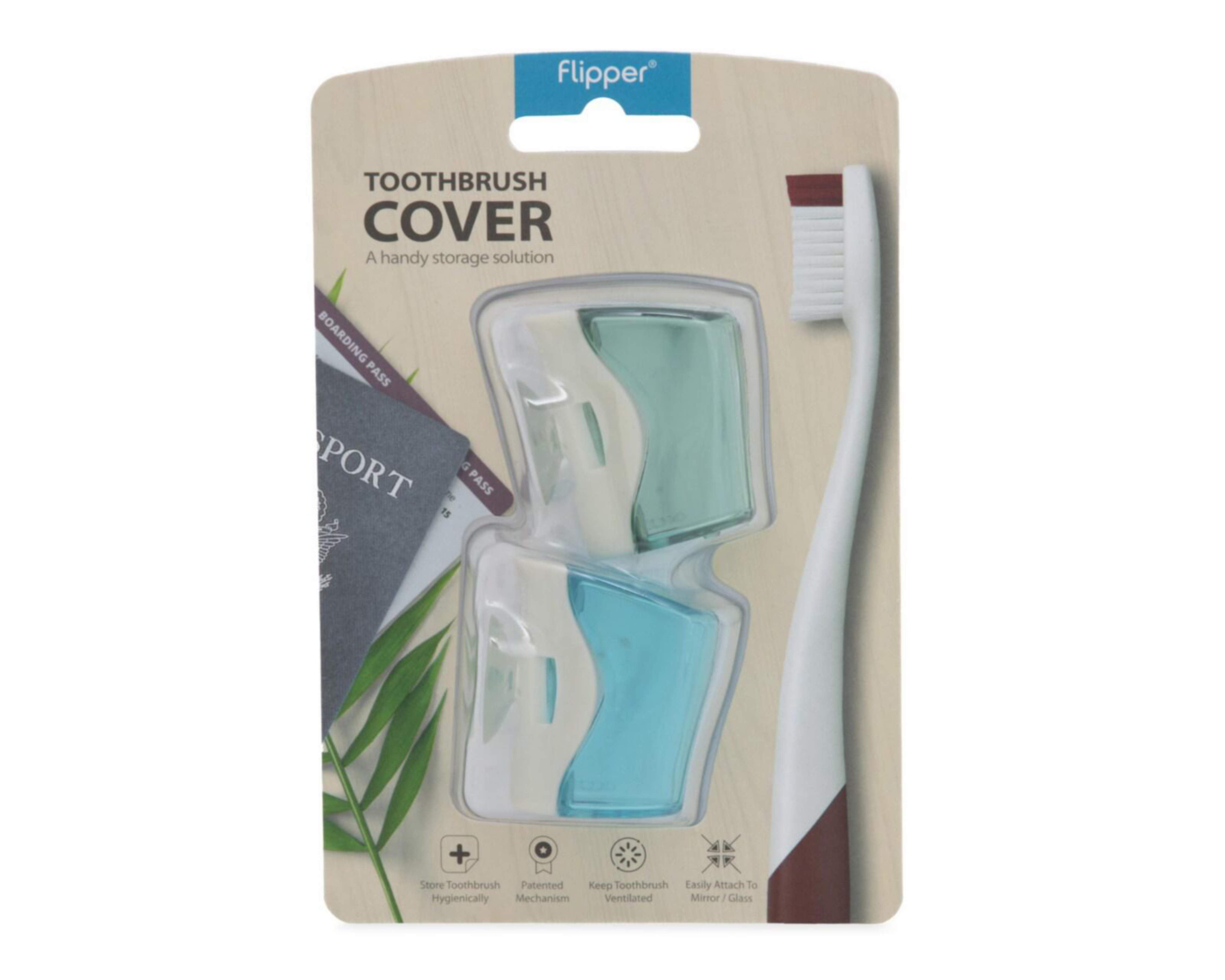 Portacepillos Flipper 2 Piezas $59