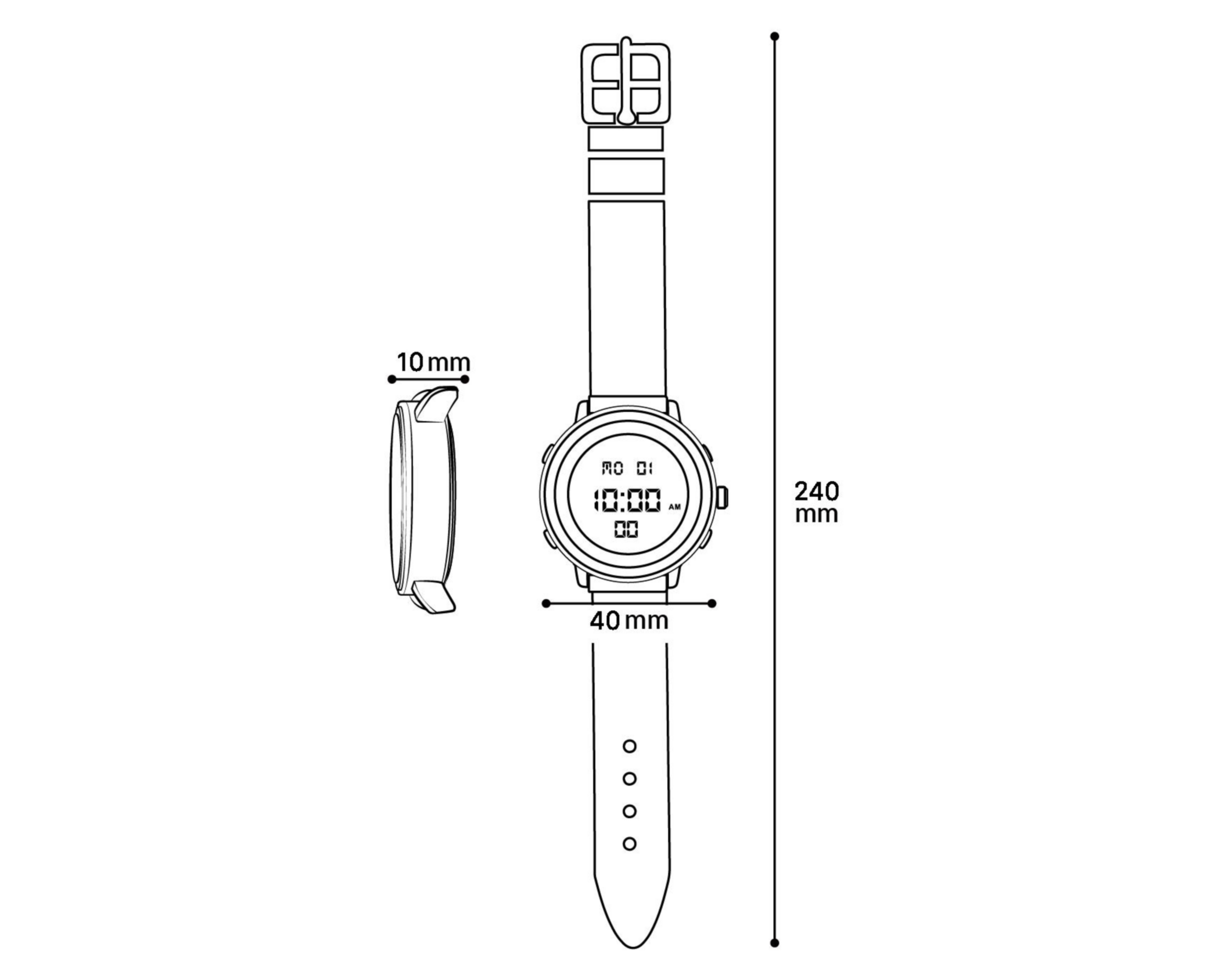 Foto 7 | Reloj Refill 2205LAQ-Black Negro