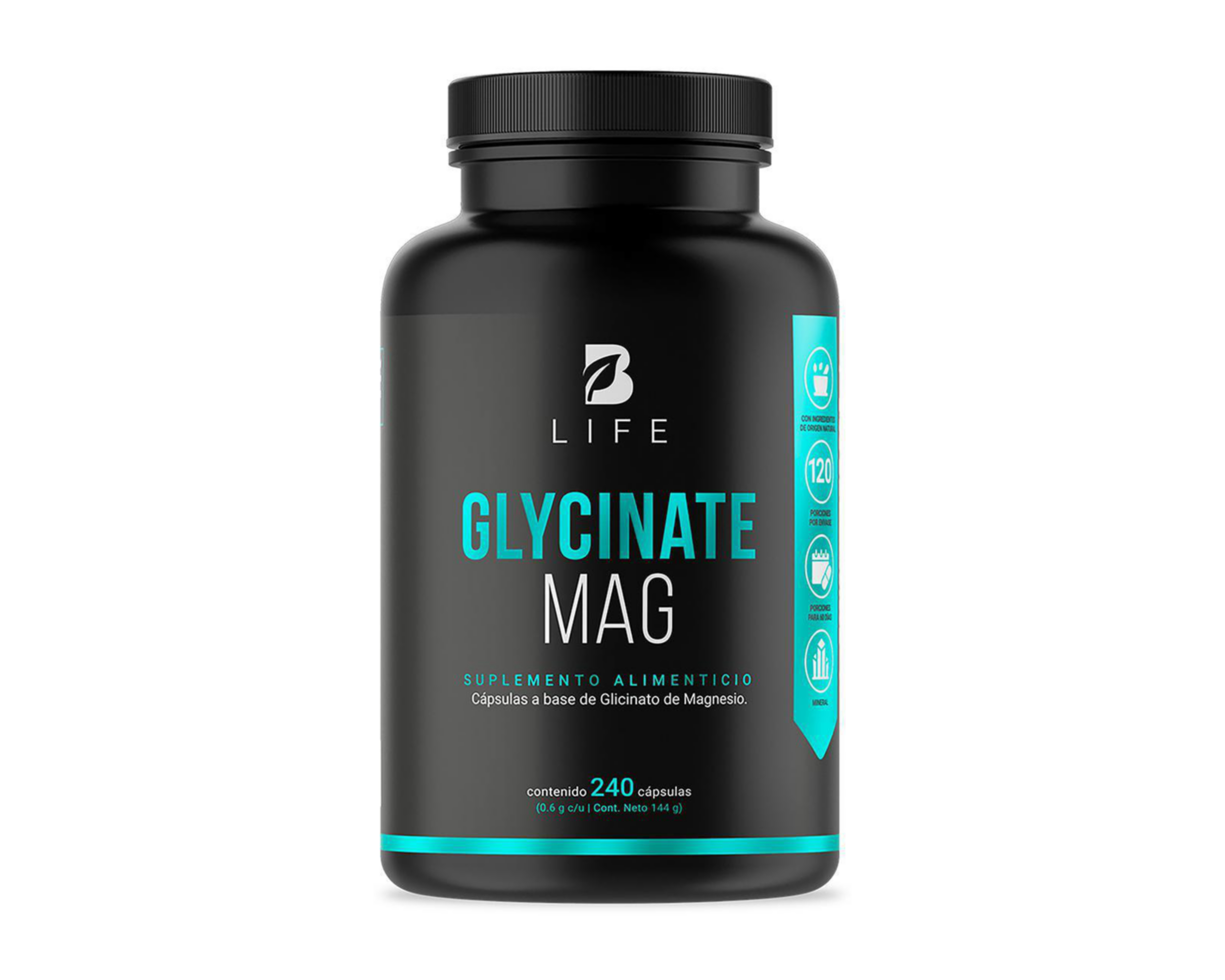 Foto 1 | Suplemento Alimenticio B Life Glicinato de Magnesio 240 Cápsulas