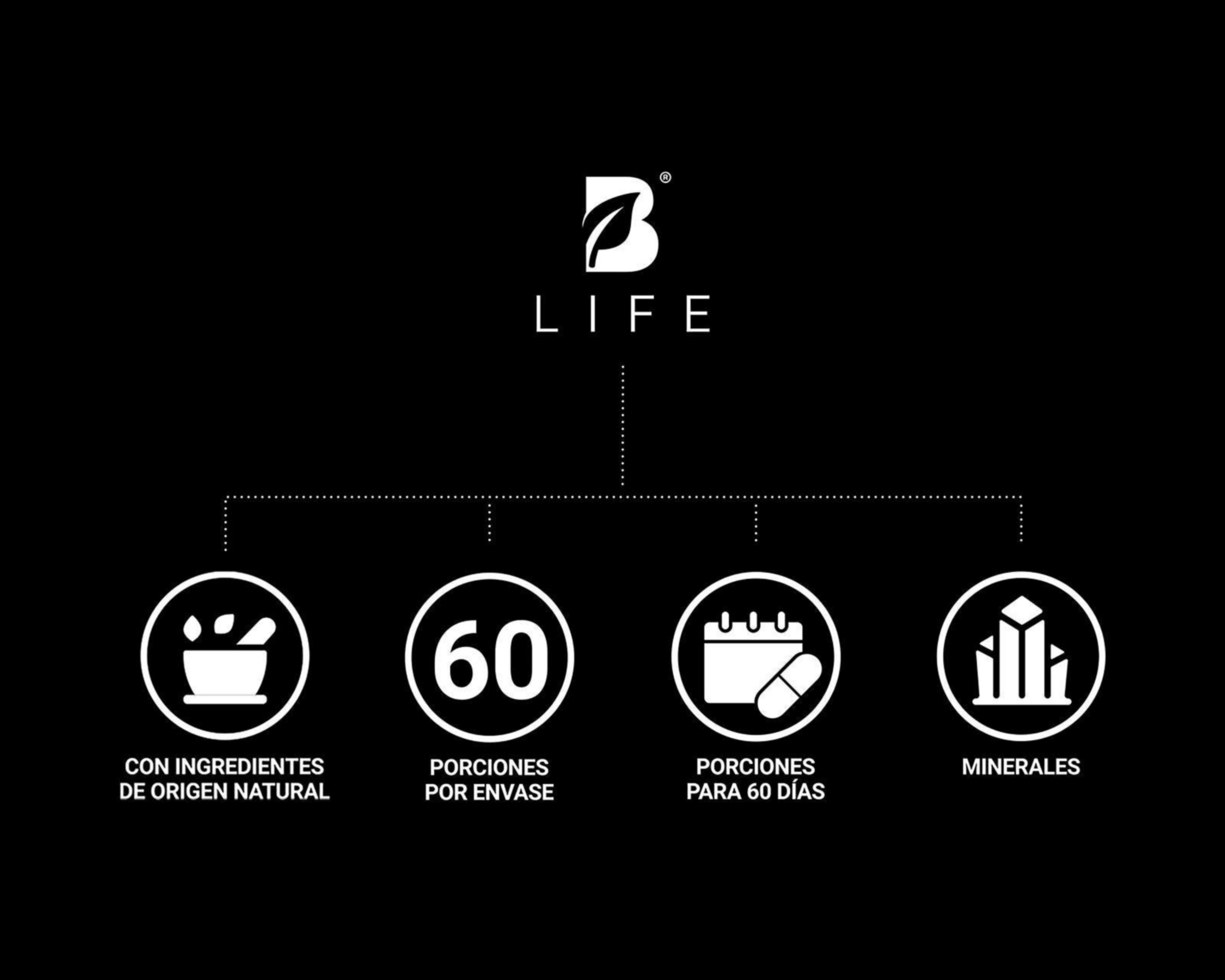 Foto 3 | Suplemento Alimenticio B Life Glicinato de Magnesio 240 Cápsulas