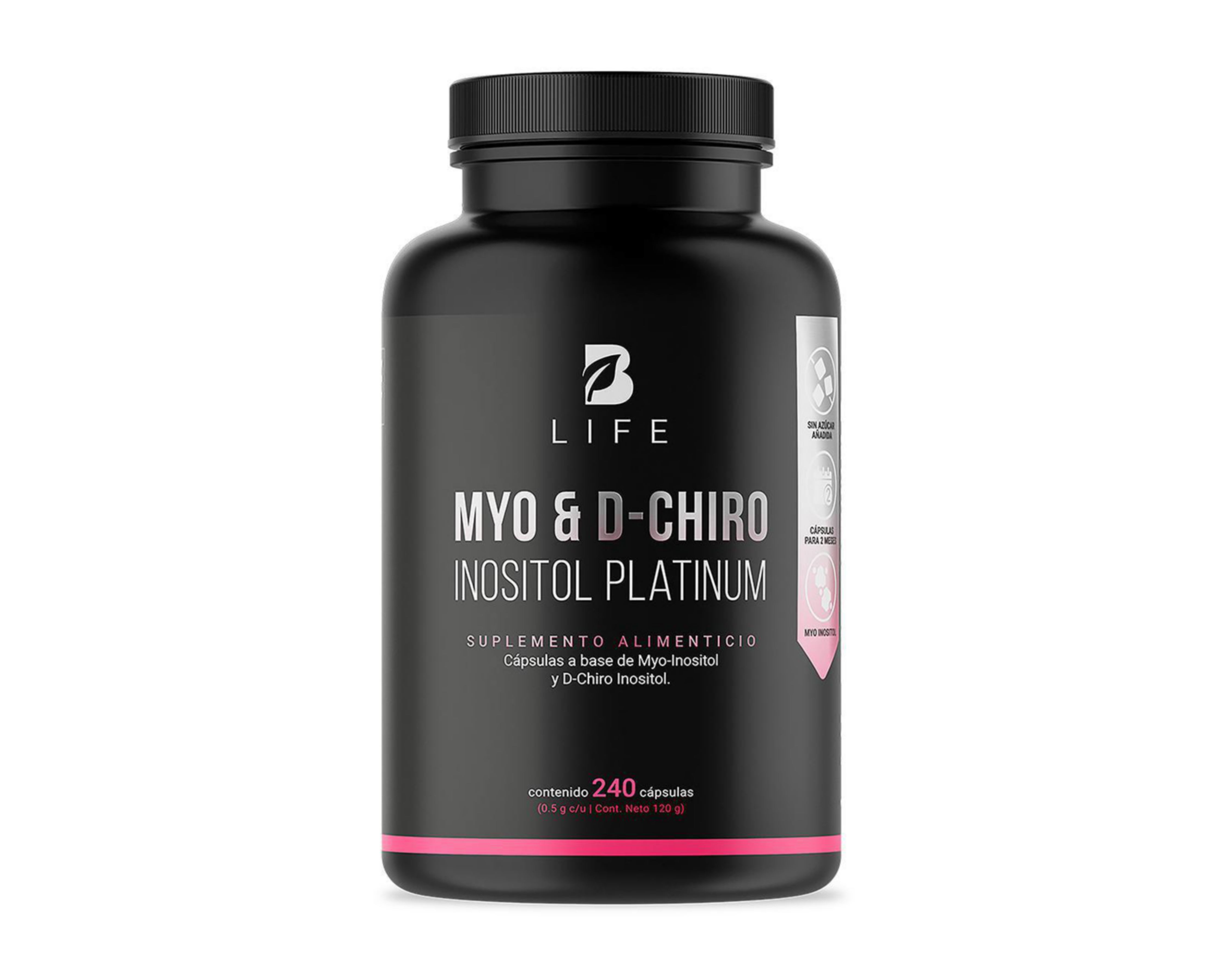 Suplemento Alimenticio B Life Myo-Inositol y D-Chiro Inositol 240 Cápsulas