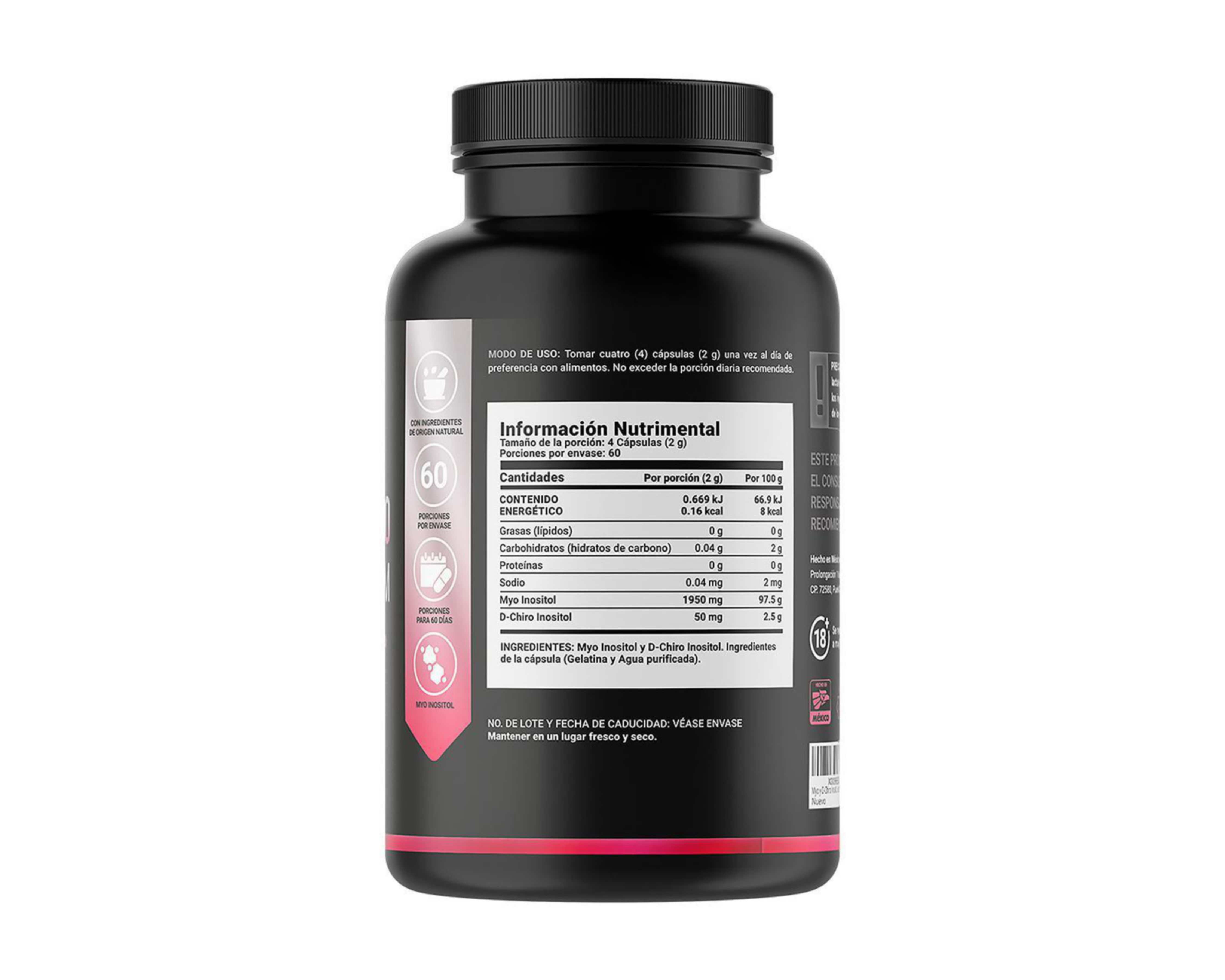 Foto 3 pulgar | Suplemento Alimenticio B Life Myo-Inositol y D-Chiro Inositol 240 Cápsulas