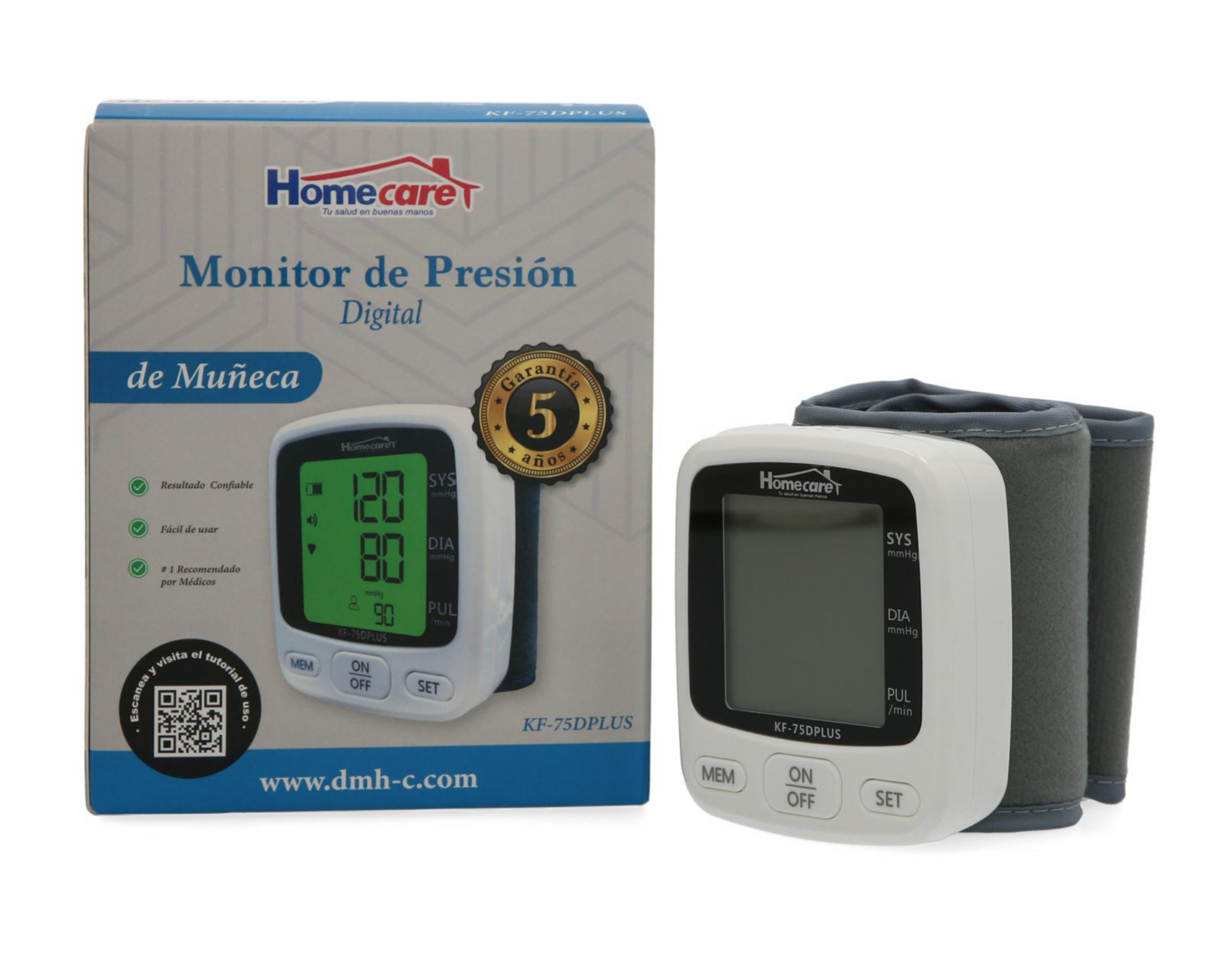 Baumanómetro Digital de Muñeca Homecare KF-75D Plus