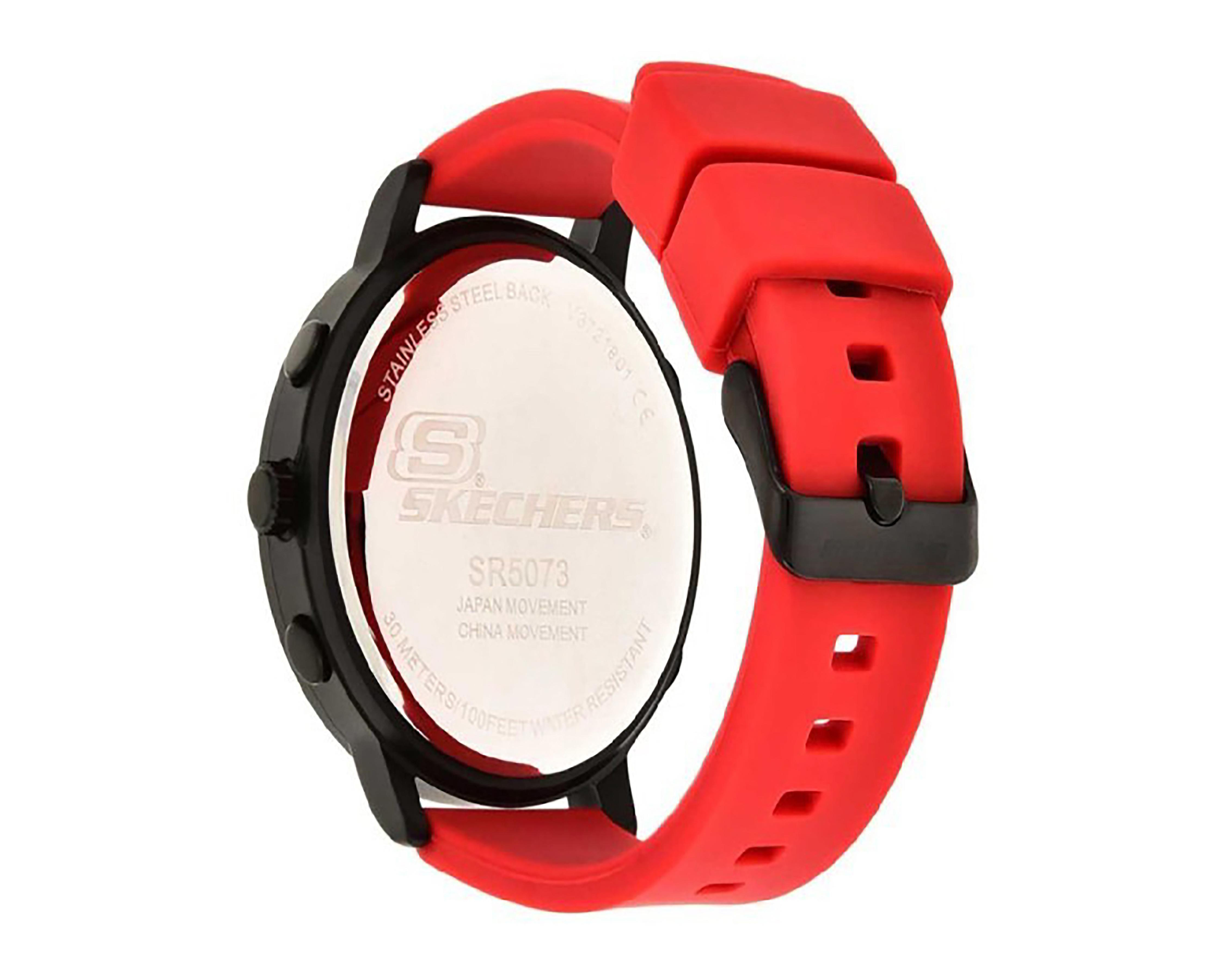 Foto 4 pulgar | Reloj Skechers SR5073 Rojo