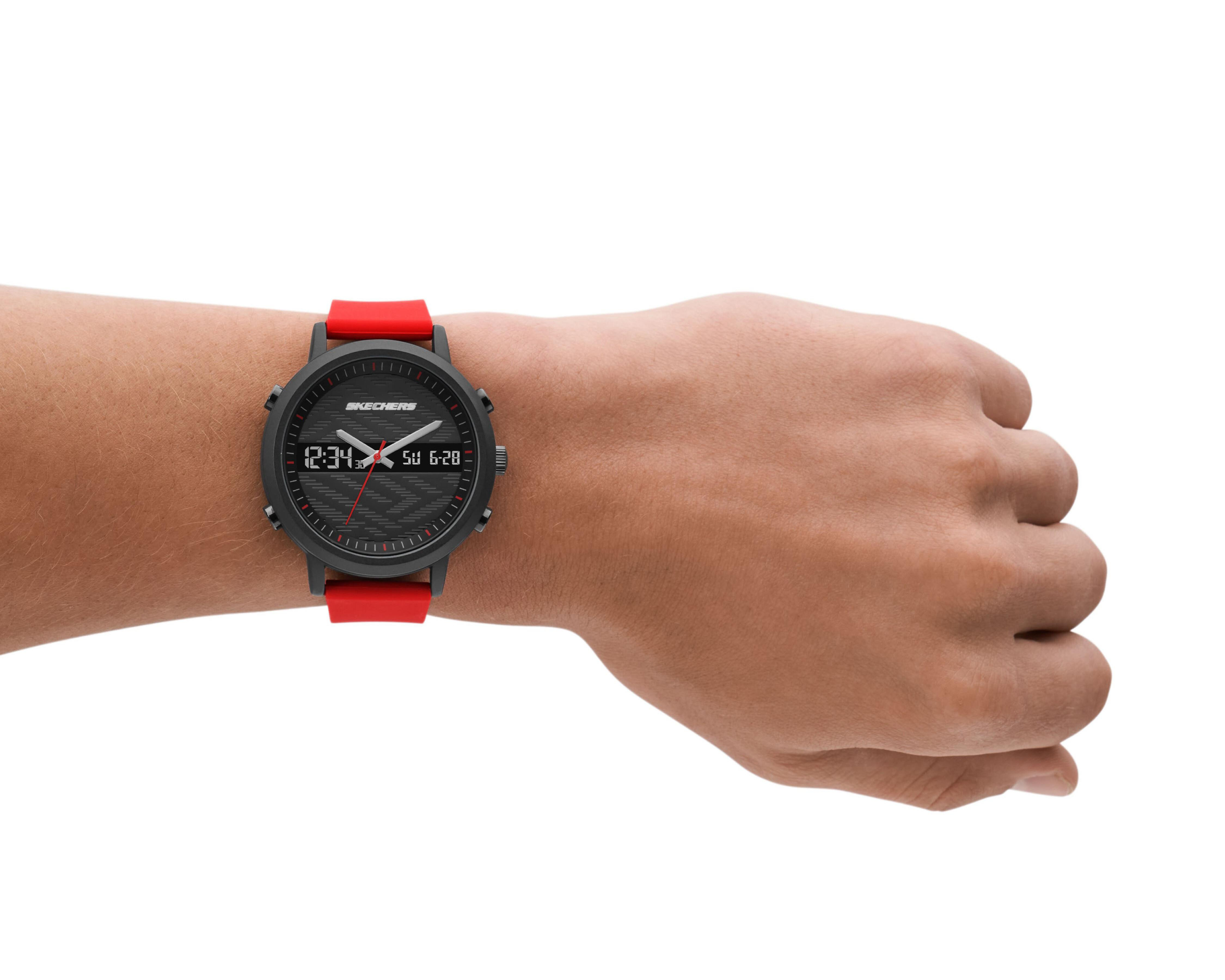 Foto 5 pulgar | Reloj Skechers SR5073 Rojo