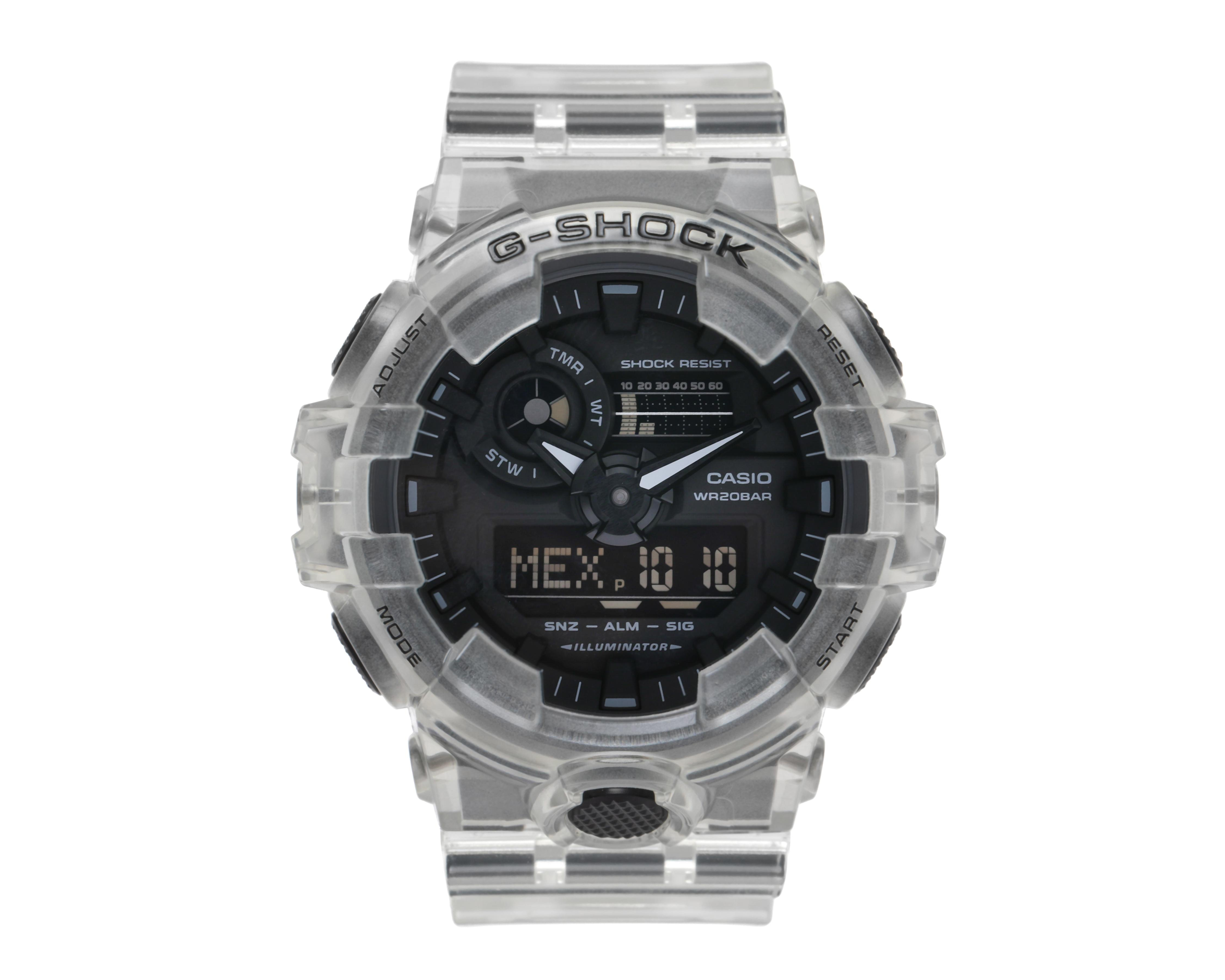 Foto 2 pulgar | Reloj Casio G-Shock GA-700SKE-7ACR Transparente