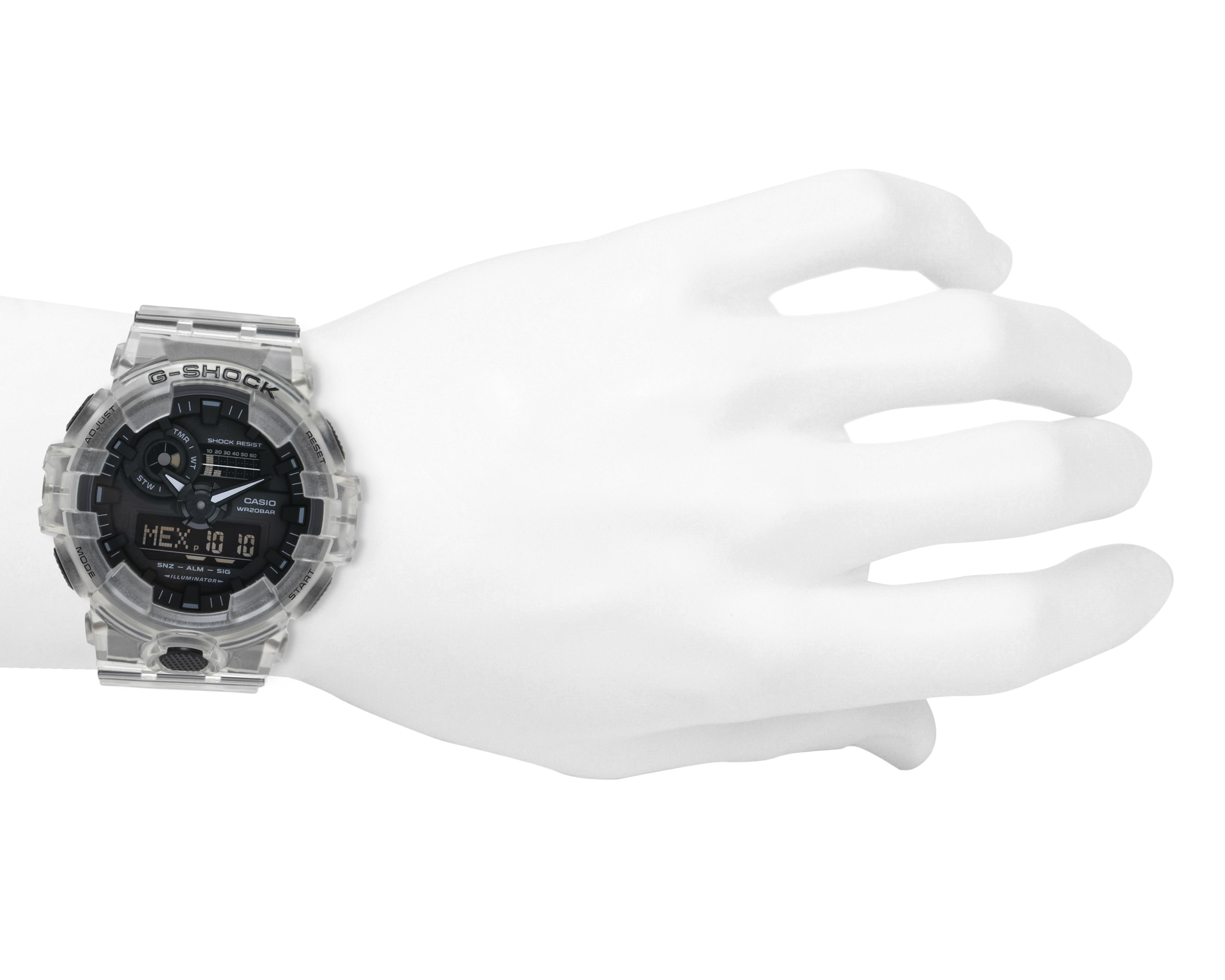 Foto 4 | Reloj Casio G-Shock GA-700SKE-7ACR Transparente