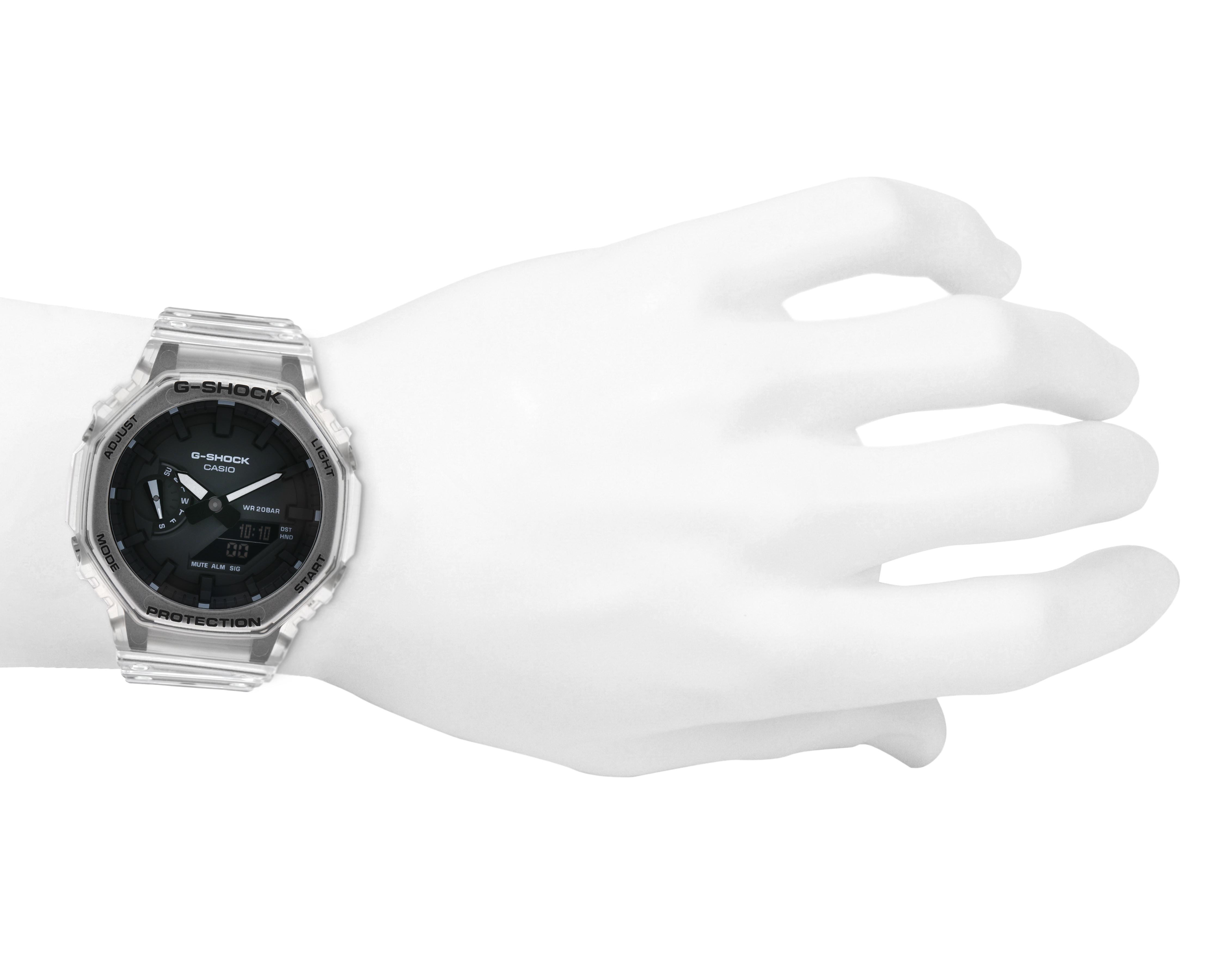 Foto 5 pulgar | Reloj Casio G-Shock  GA-2100SKE-7ACR Transparente