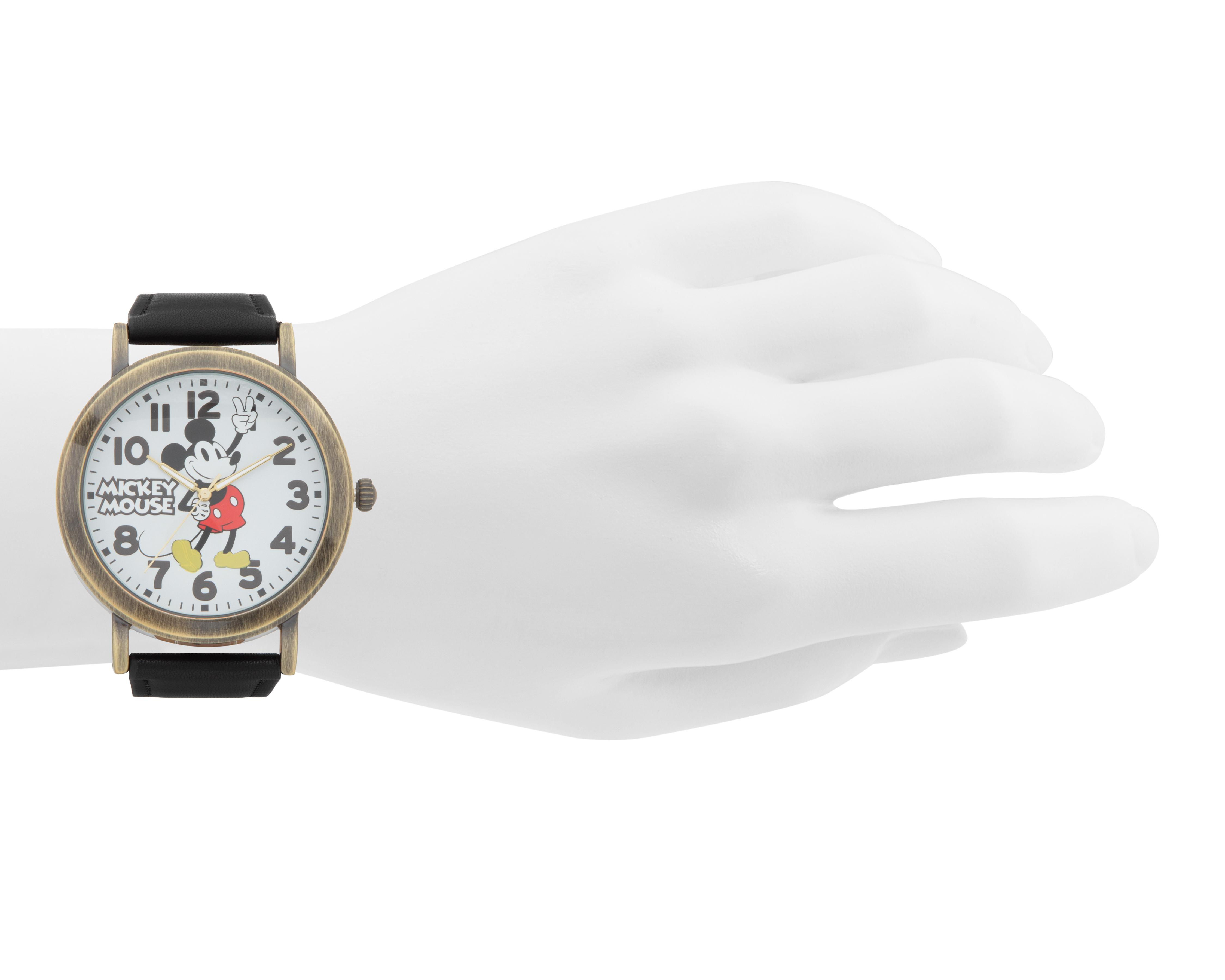 Foto 6 pulgar | Reloj Disney Mickey Mouse Negro