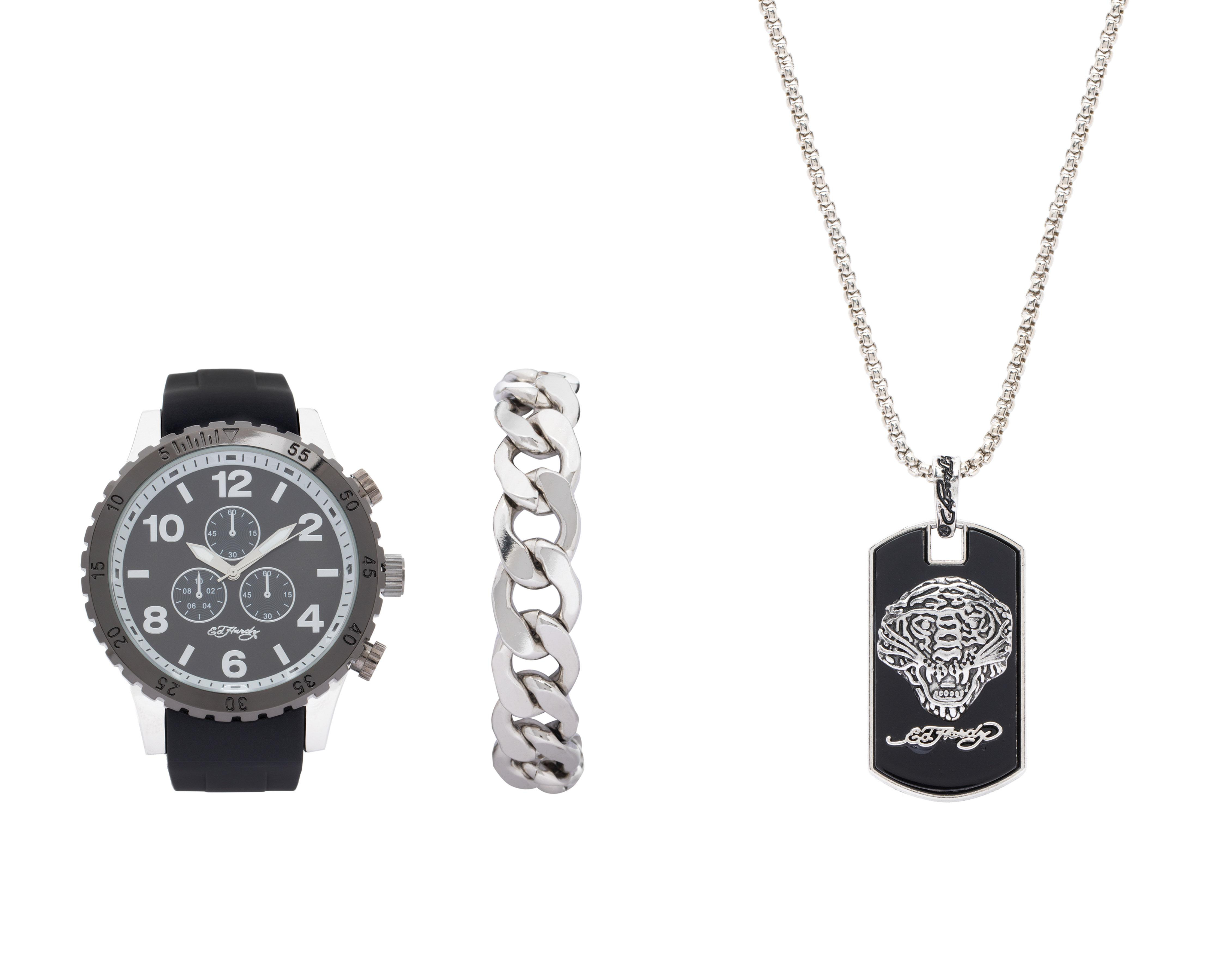 Foto 1 | Reloj Ed Hardy 9749S-42-G02 con 2 Accesorios