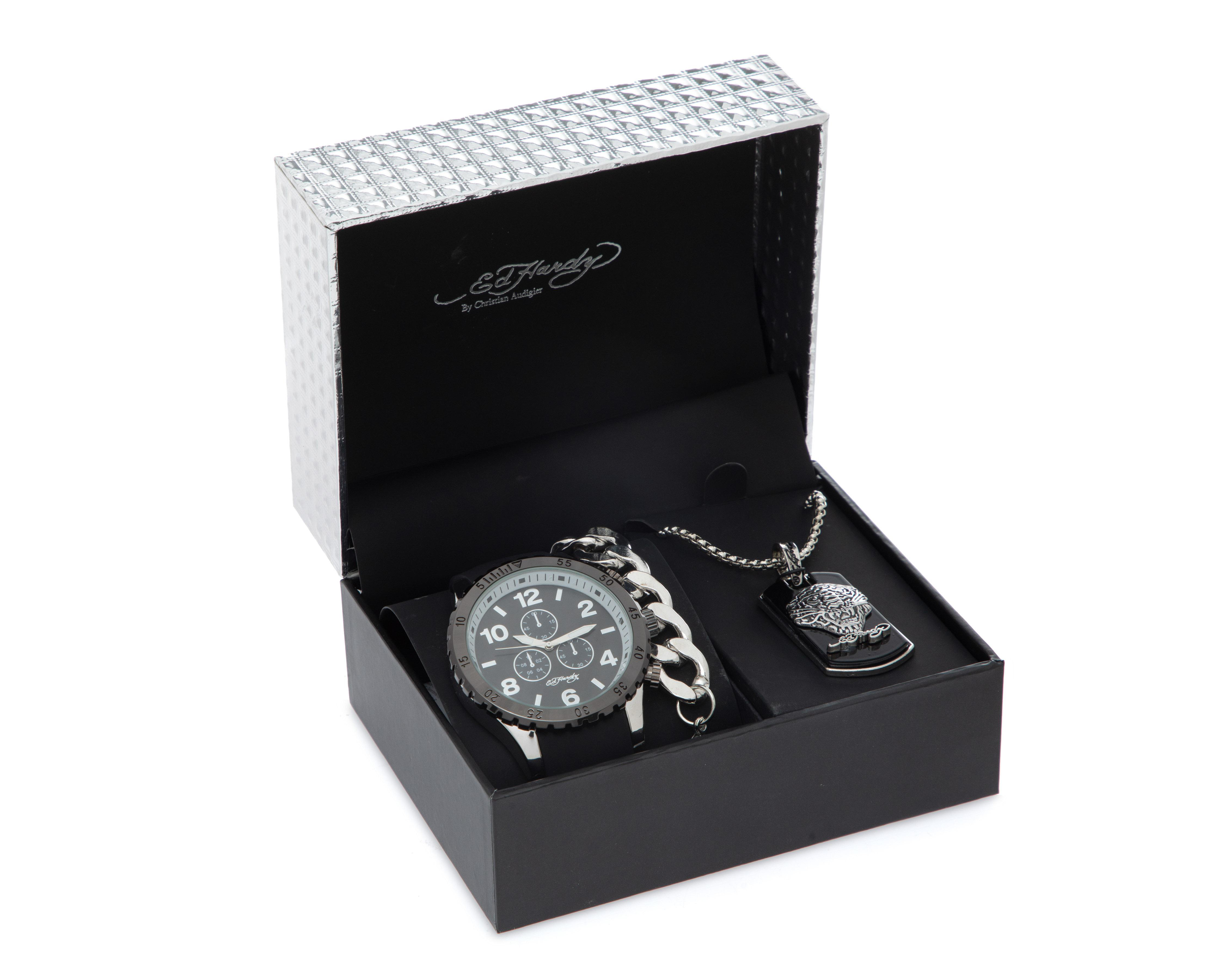 Foto 5 | Reloj Ed Hardy 9749S-42-G02 con 2 Accesorios