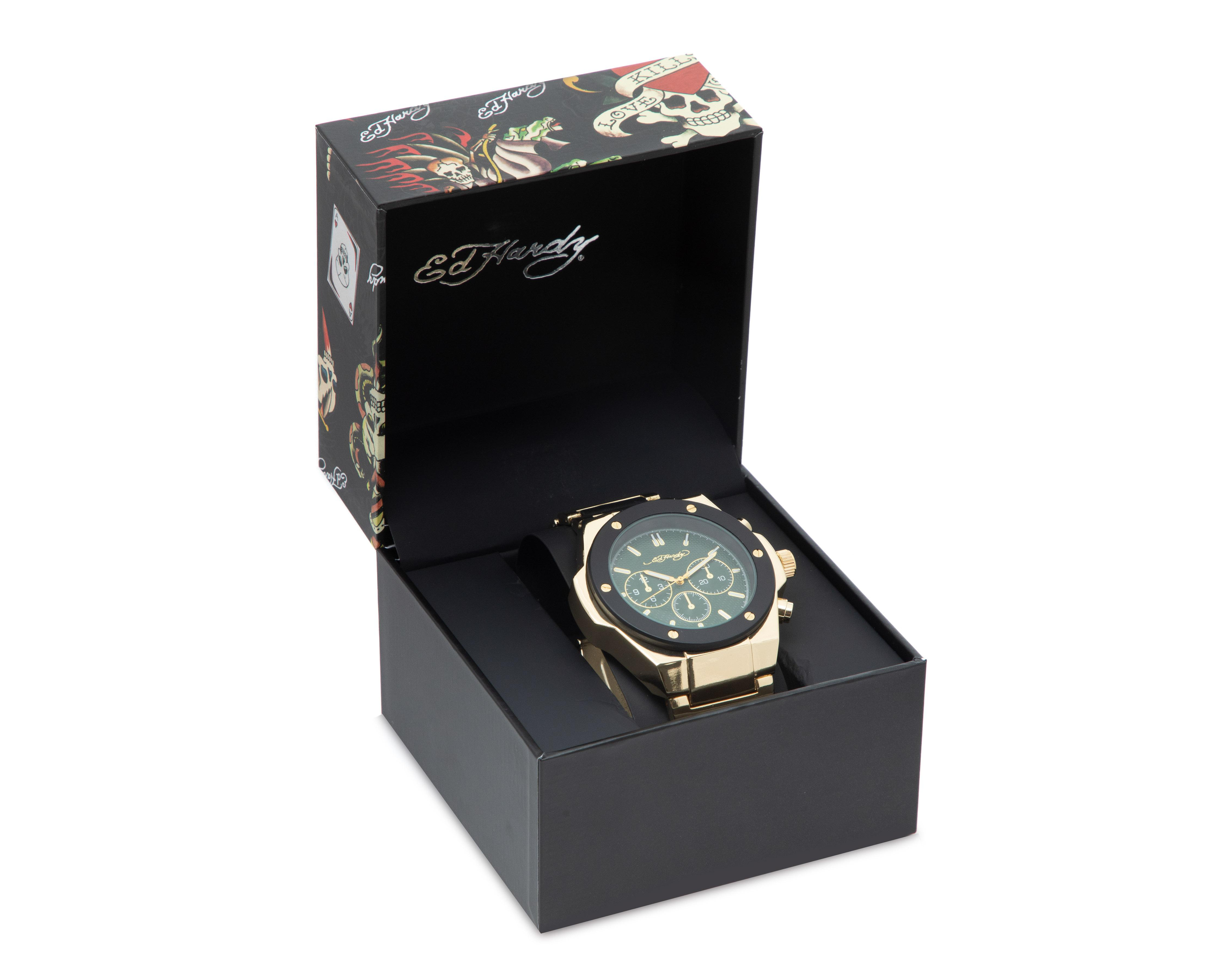 Foto 5 pulgar | Reloj Ed Hardy 50441G-42-X27 Dorado