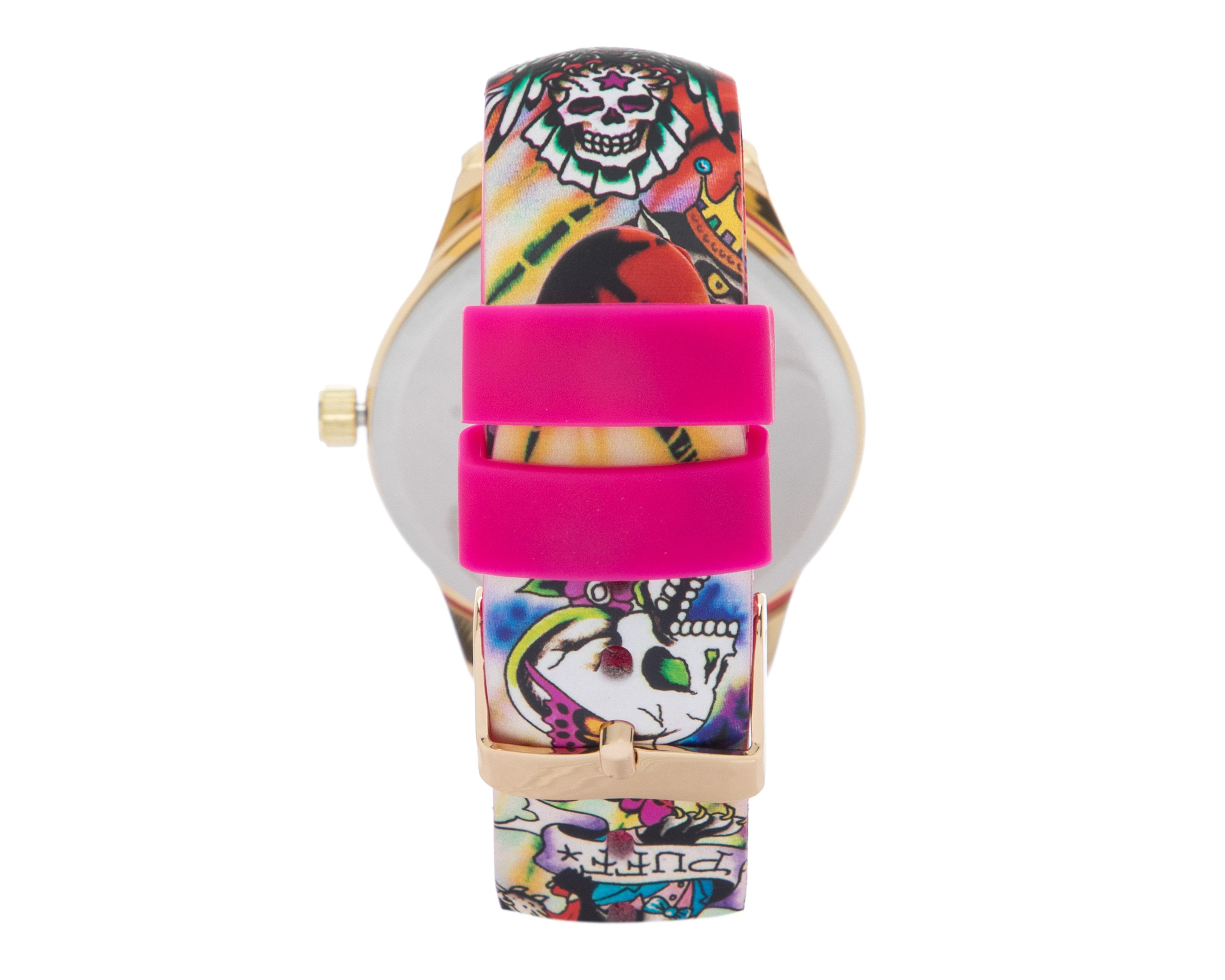 Foto 3 pulgar | Reloj Ed Hardy 14983G-42-B01 Rosa