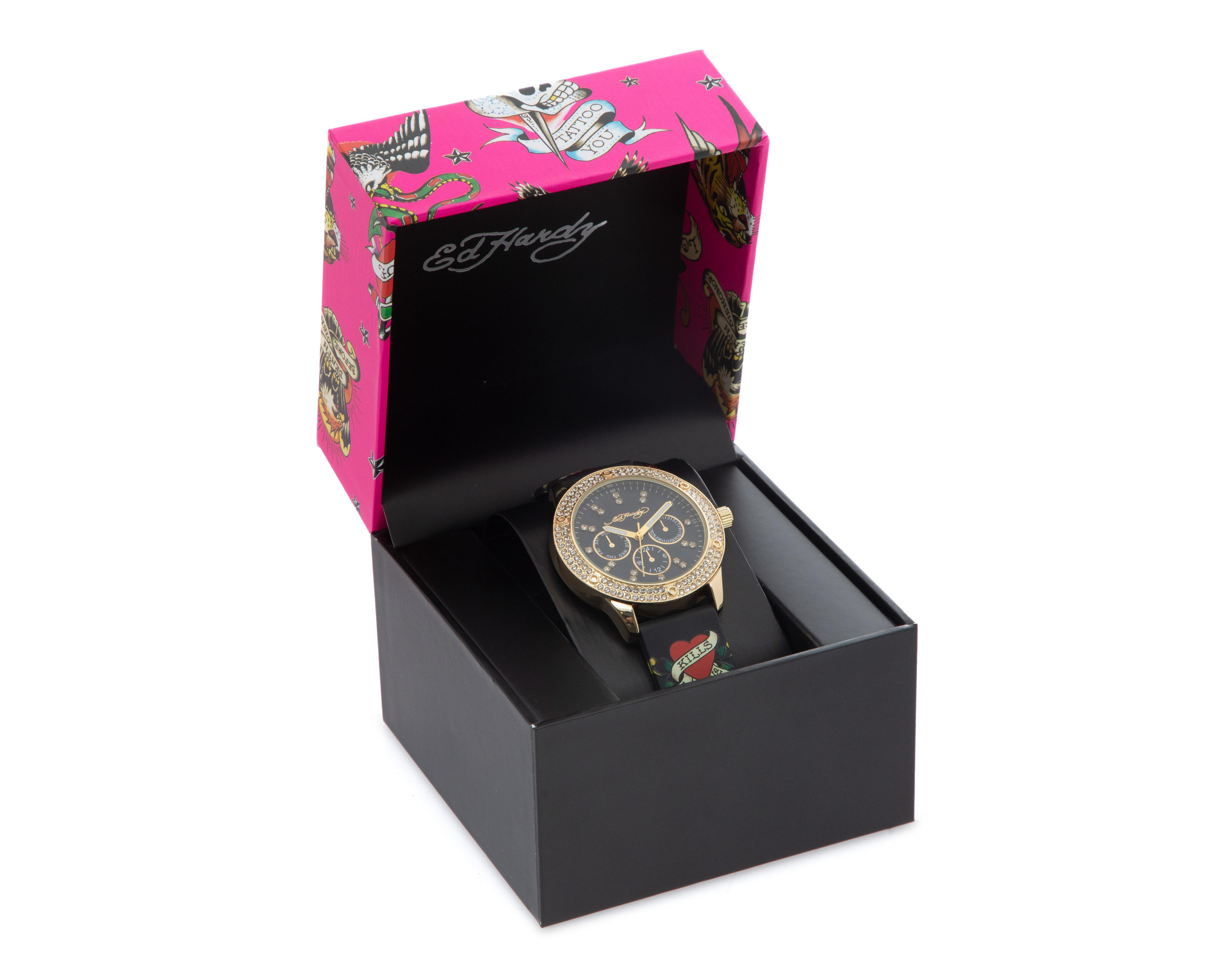 Foto 5 pulgar | Reloj Ed Hardy 14982G-42-G01 Negro