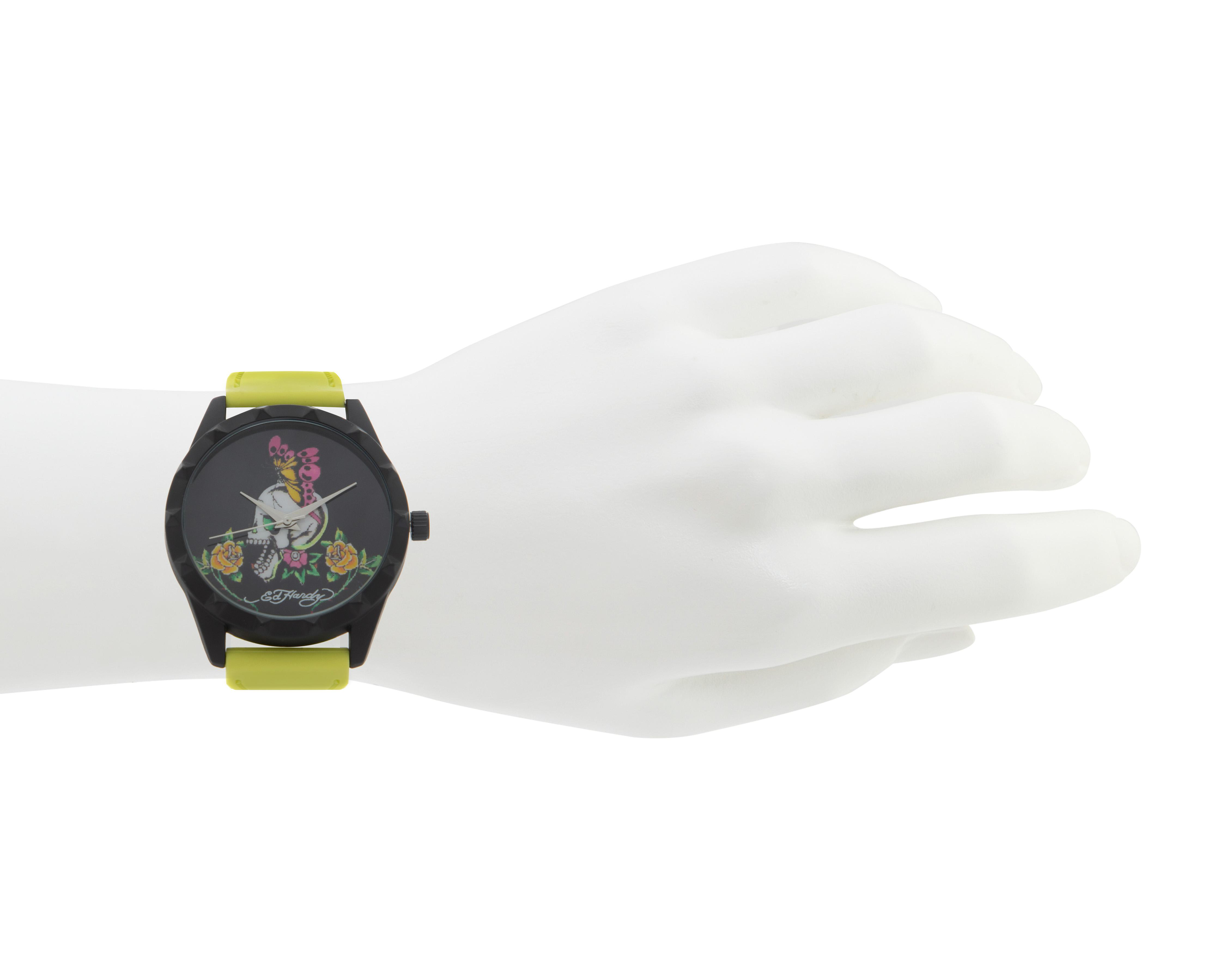Foto 6 pulgar | Reloj Ed Hardy 15005B-42-G21 Verde