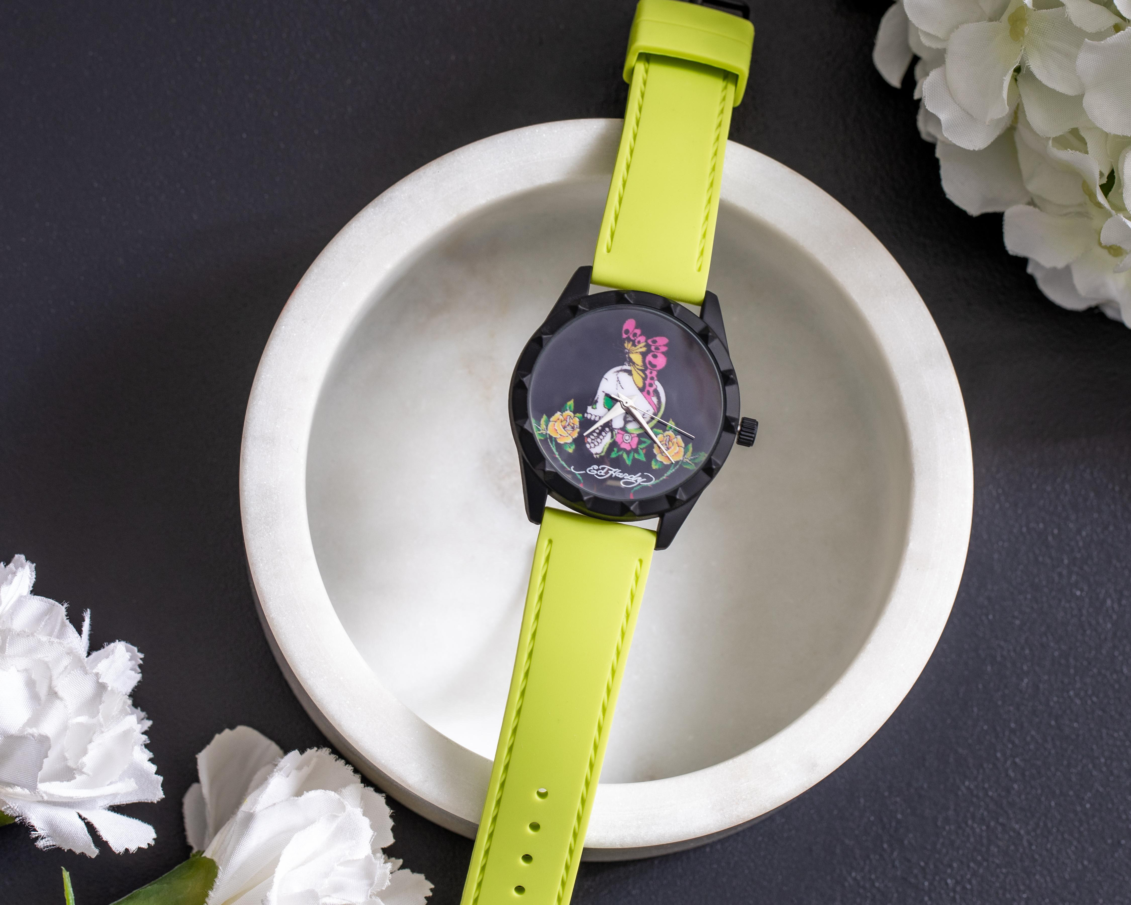 Foto 7 pulgar | Reloj Ed Hardy 15005B-42-G21 Verde