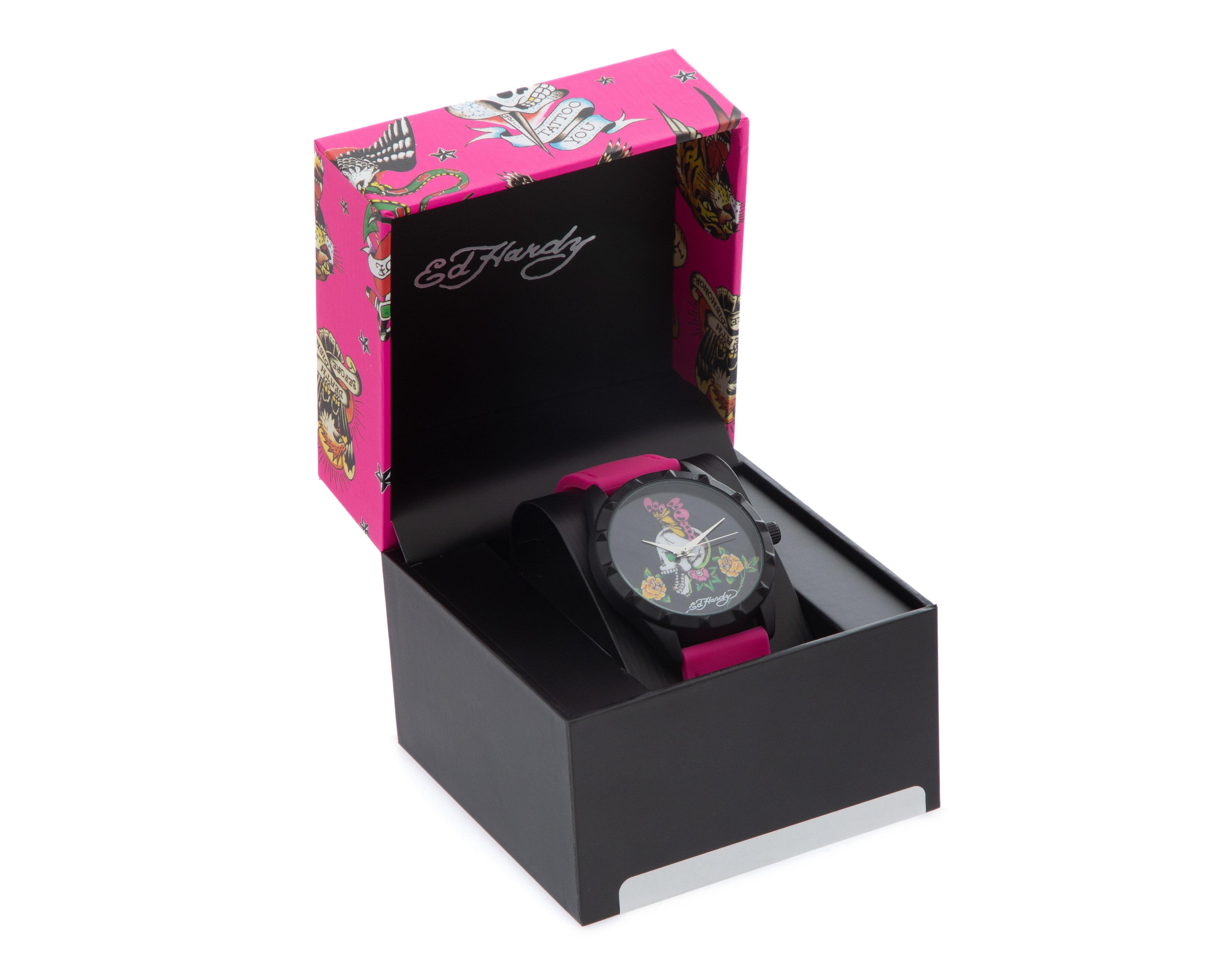 Foto 5 pulgar | Reloj Ed Hardy 15005B-42-G11 Rosa
